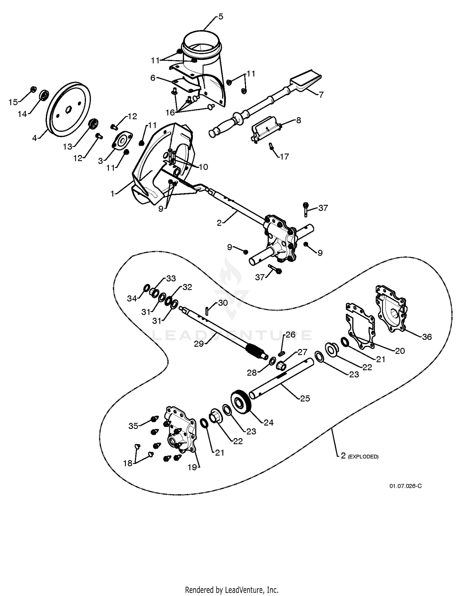 AUGER HOUSING & IMPELLER 6