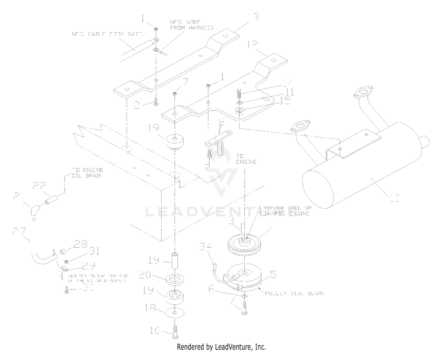 Liquid Cooled Kohler Engine Assembly