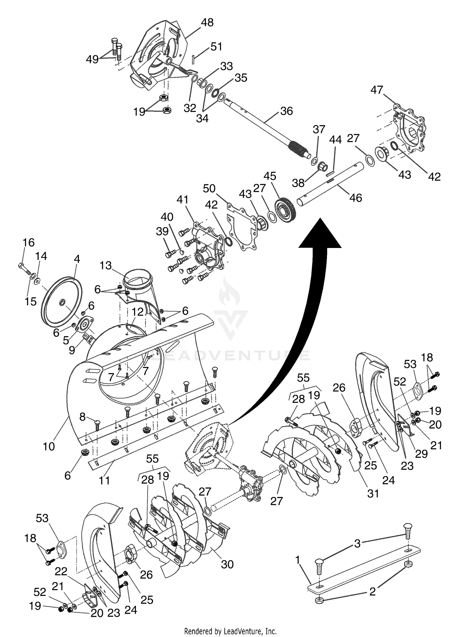 Auger Housing / Impeller Assembly