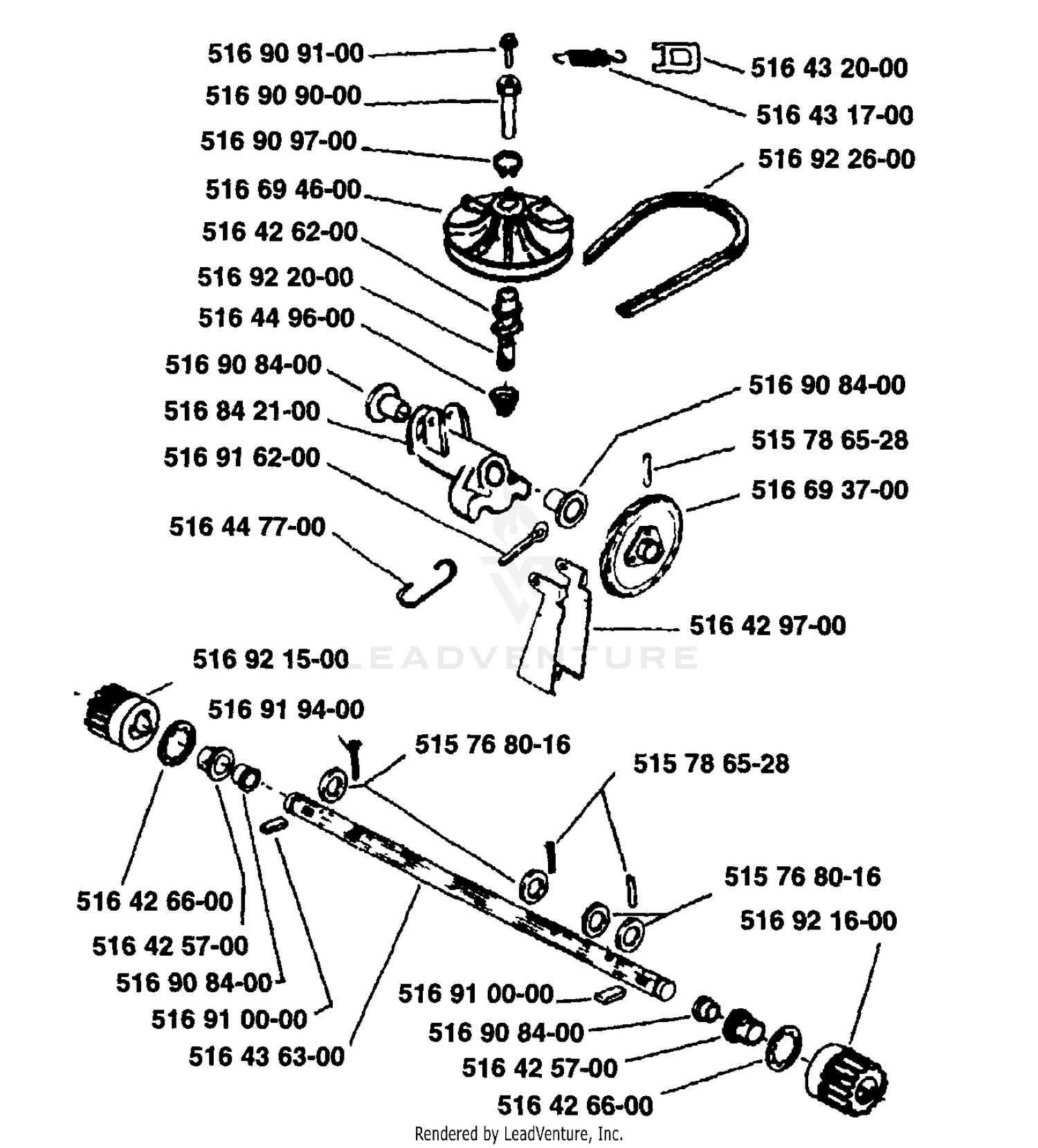 Pulley And Axle Assembly