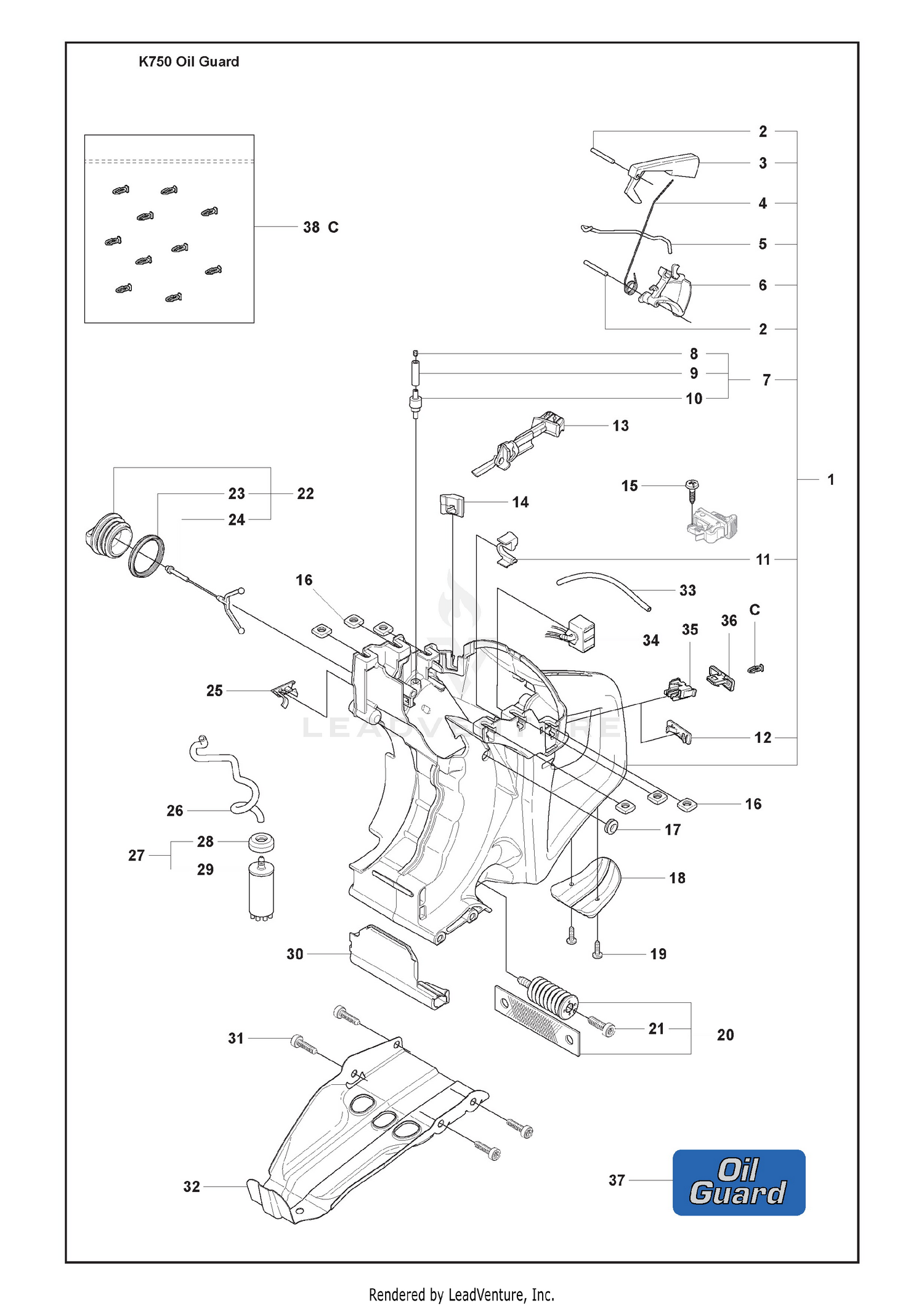 Fuel Tank & Handle
