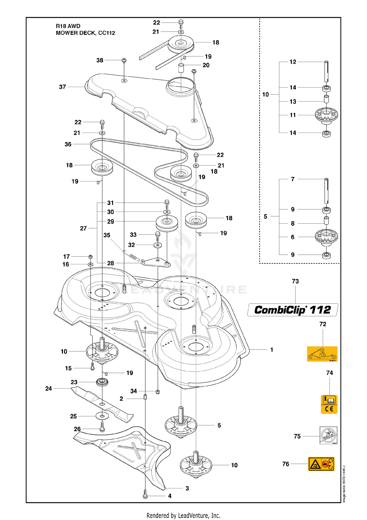 Mower Deck, CC12 Image 2