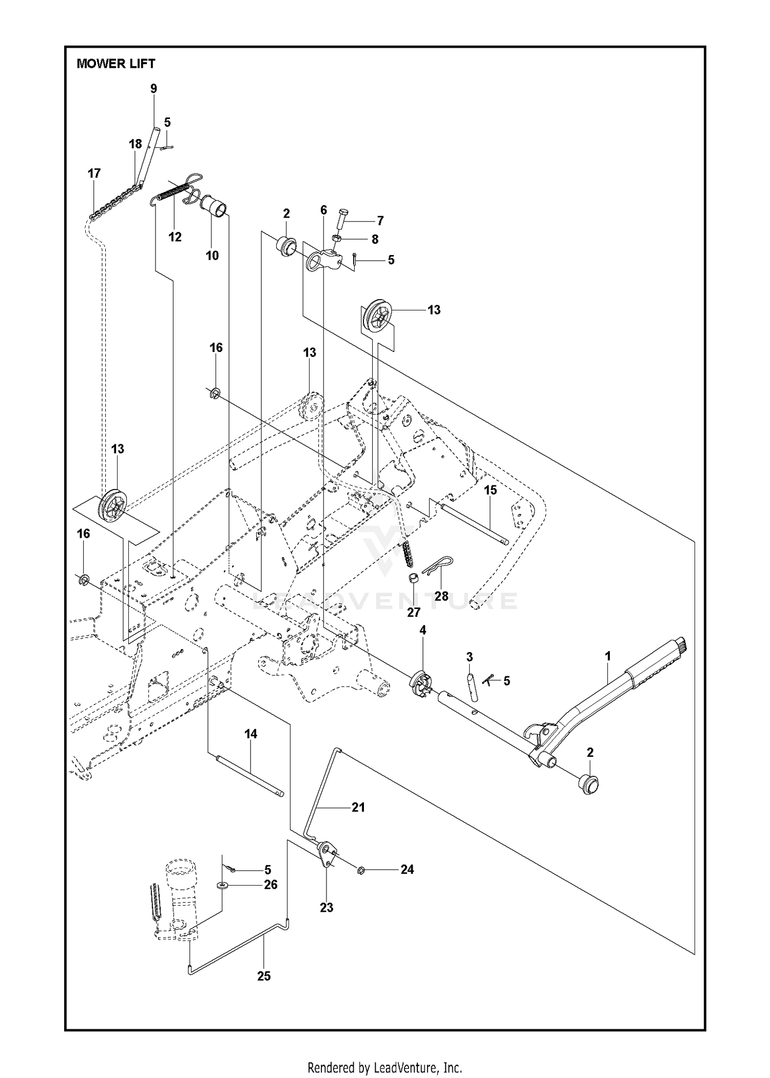 MOWER LIFT / DECK LIFT
