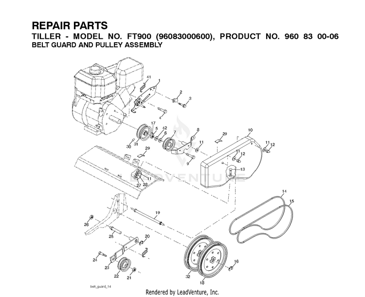 Husqvarna FT900 96083000601 (201012) Cultivators/Tillers