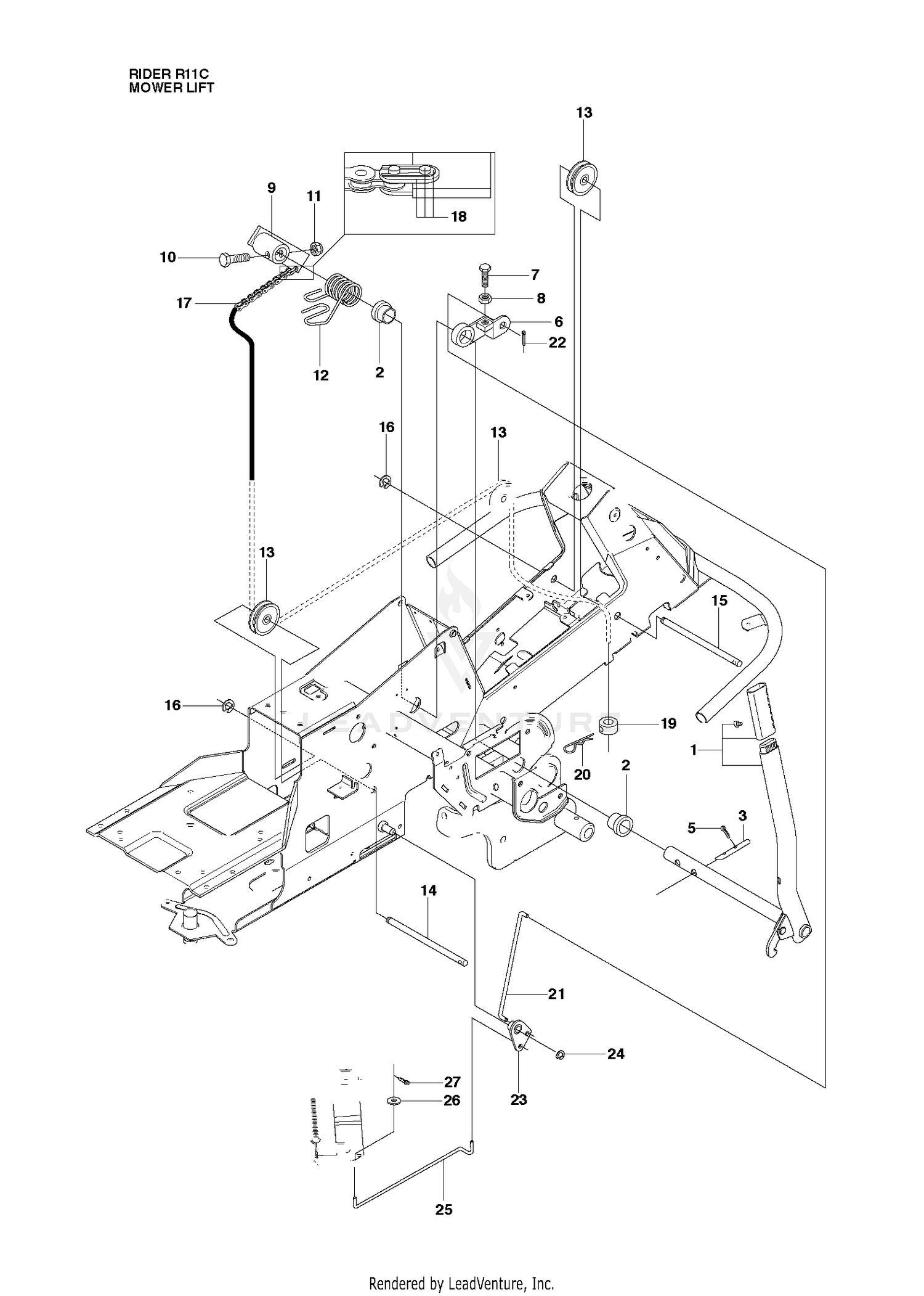 MOWER LIFT / DECK LIFT