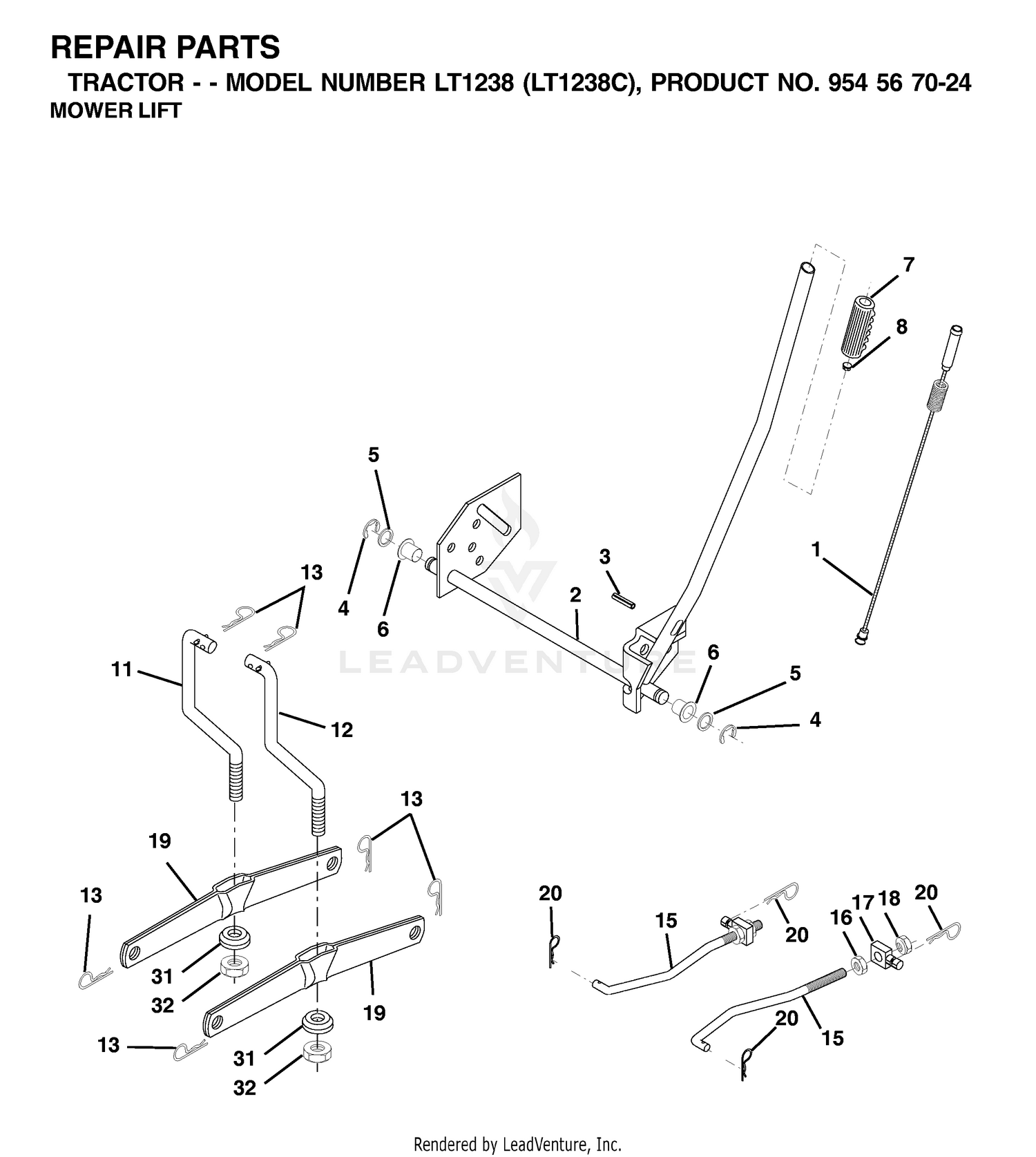 MOWER LIFT / DECK LIFT