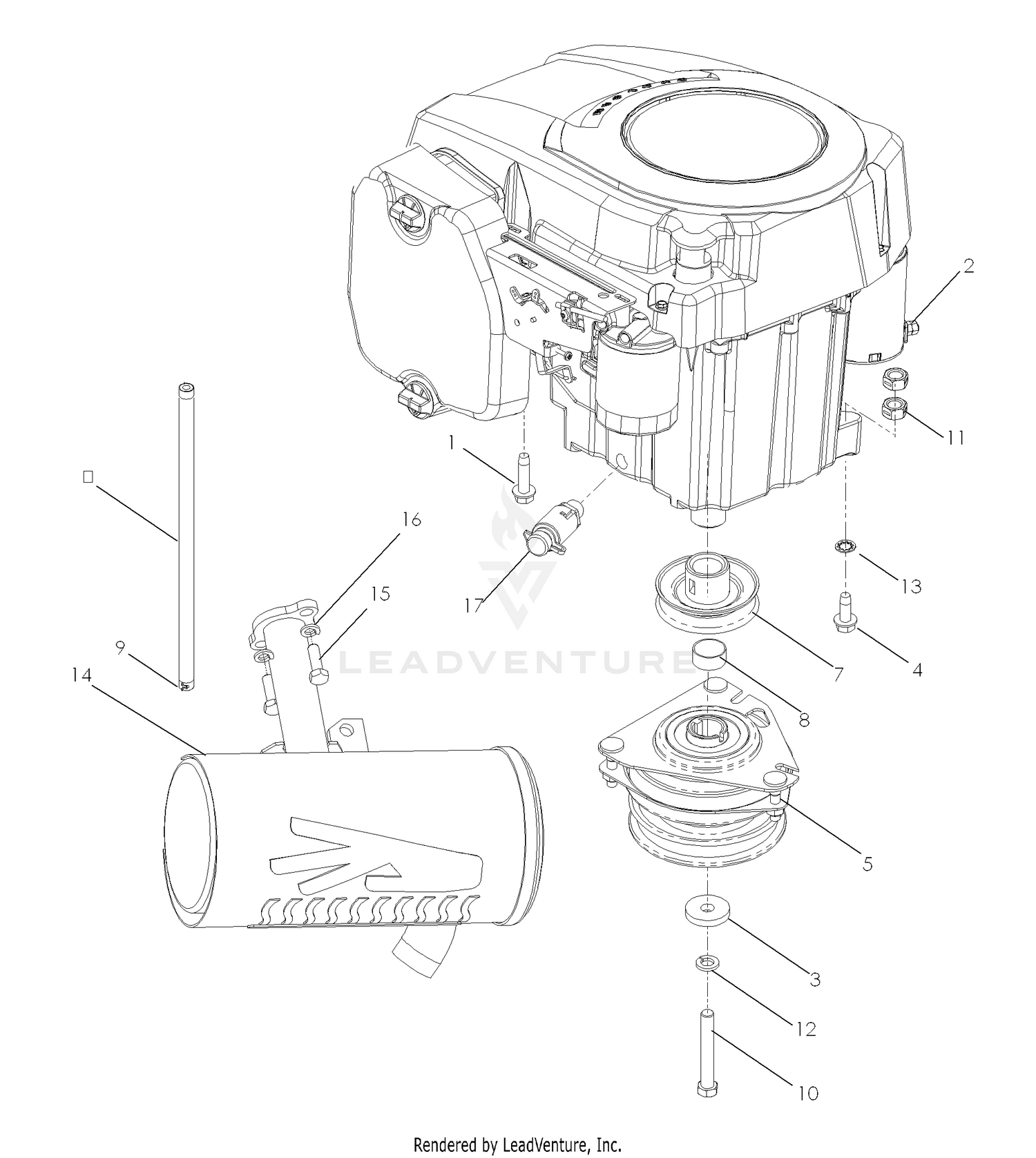 Engine Kohler 20 HP