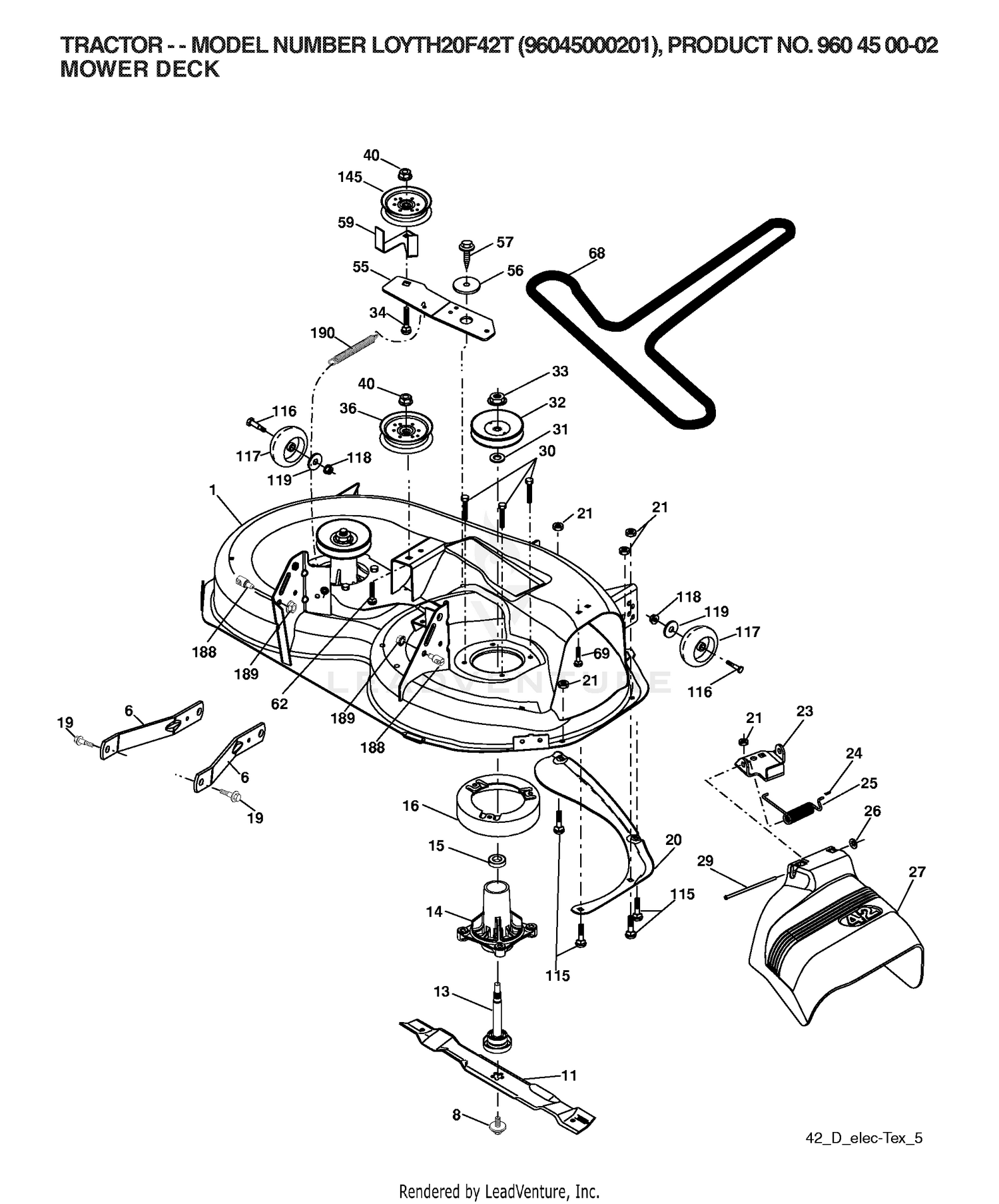 MOWER DECK / CUTTING DECK