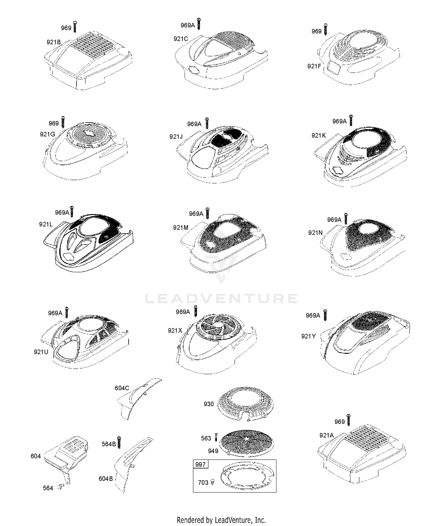 BLOWER HOUSING/SHROUDS 7