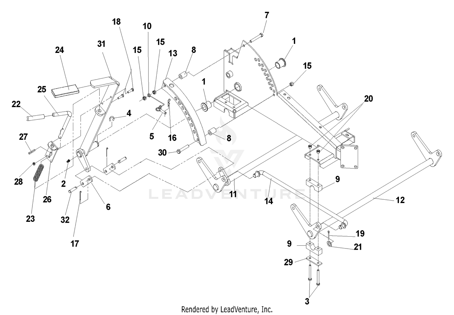 Deck Lift Assembly