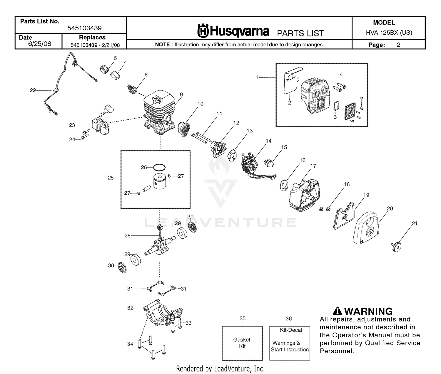 Assembly diagram