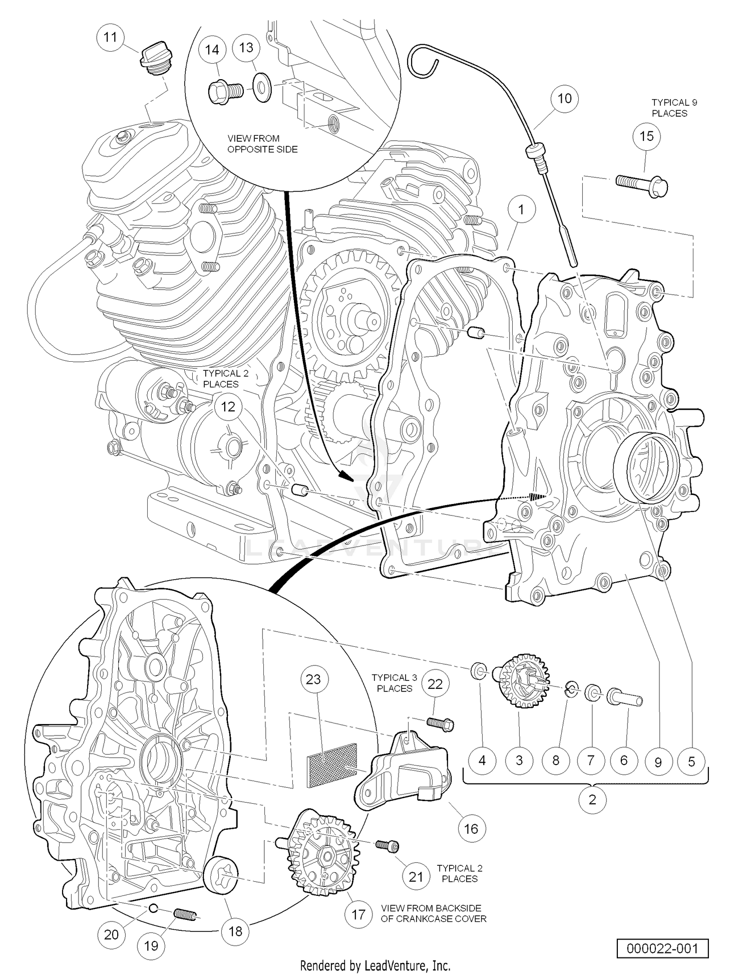 Oil Circulation (Honda GX620 Gasoline Engine)