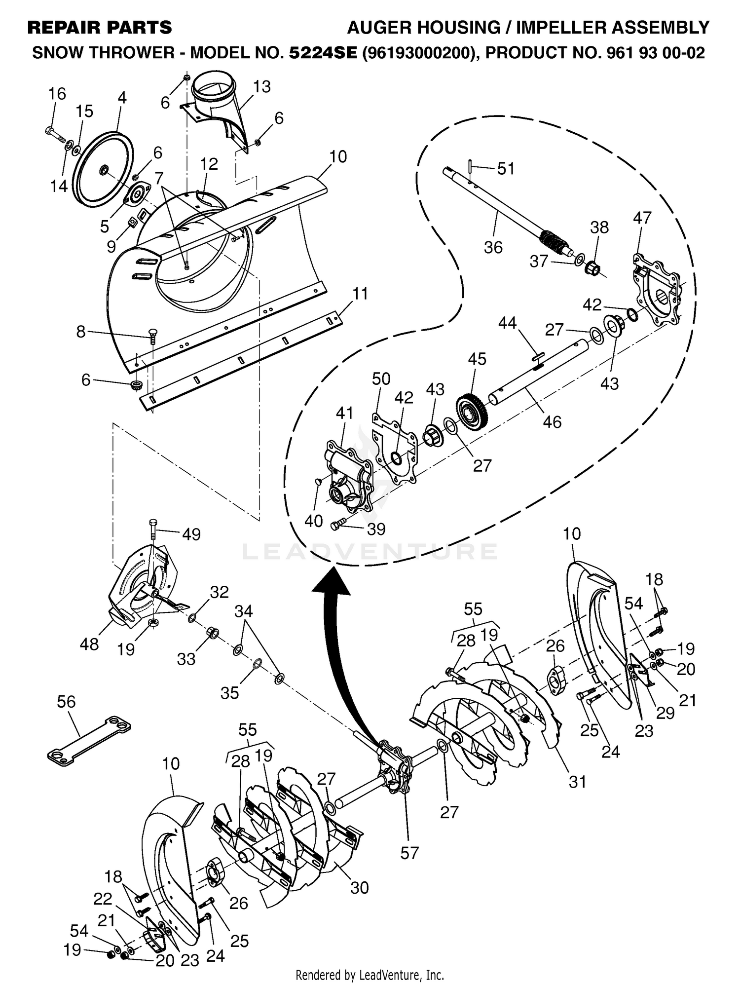 AUGER HOUSING & IMPELLER
