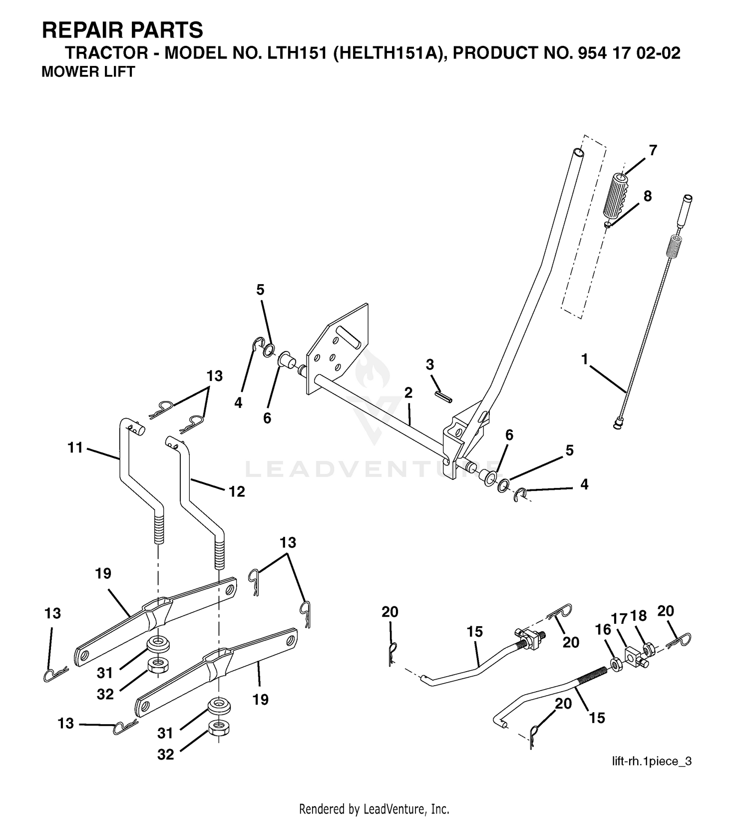 MOWER LIFT / DECK LIFT