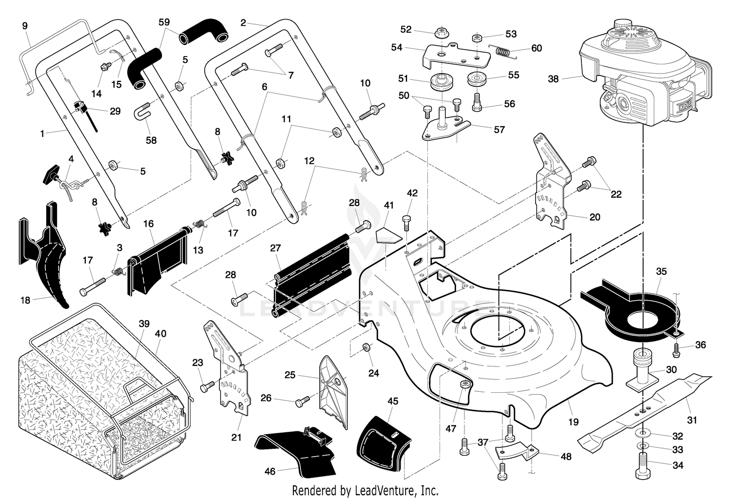 Handle & Deck Assembly