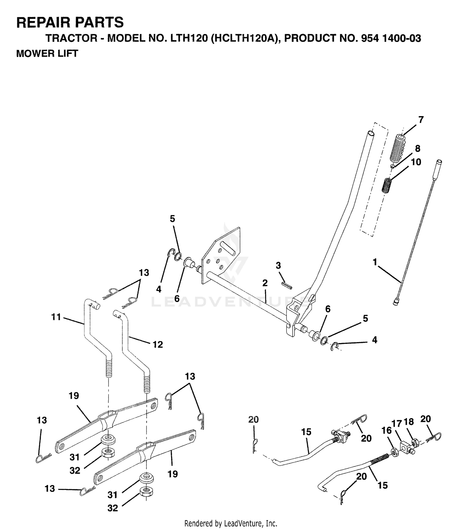 MOWER LIFT / DECK LIFT