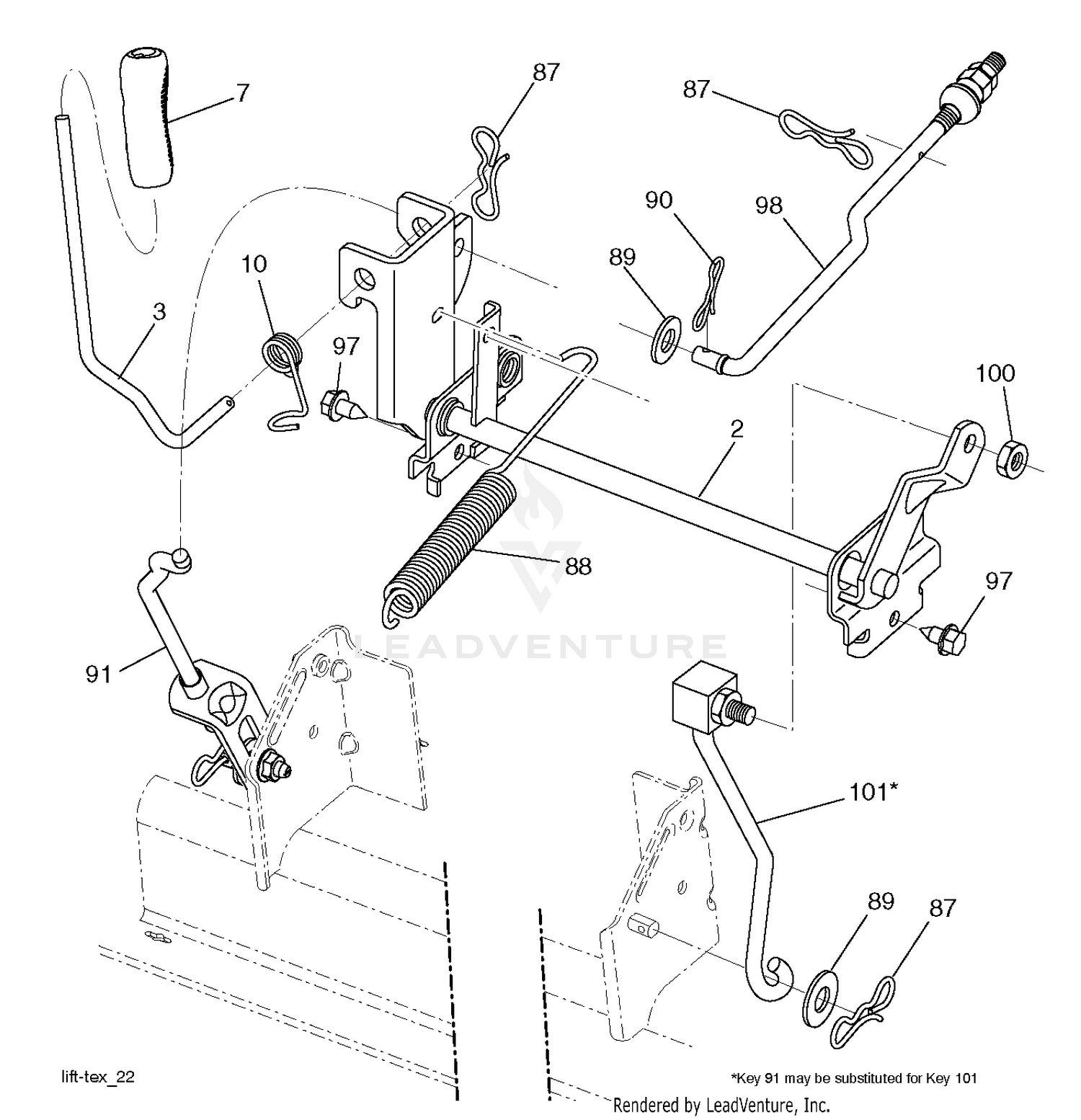 MOWER LIFT / DECK LIFT