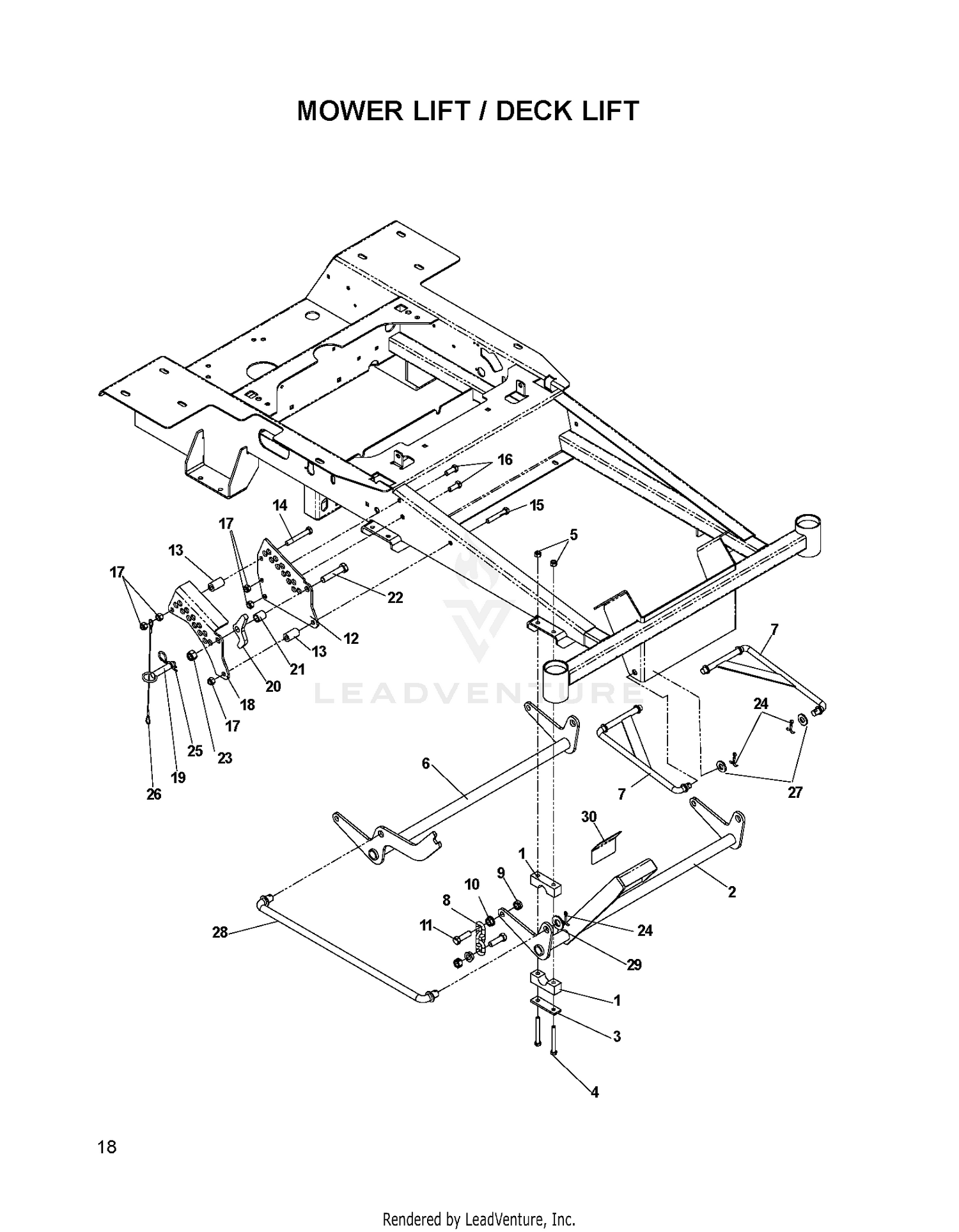 MOWER LIFT / DECK LIFT