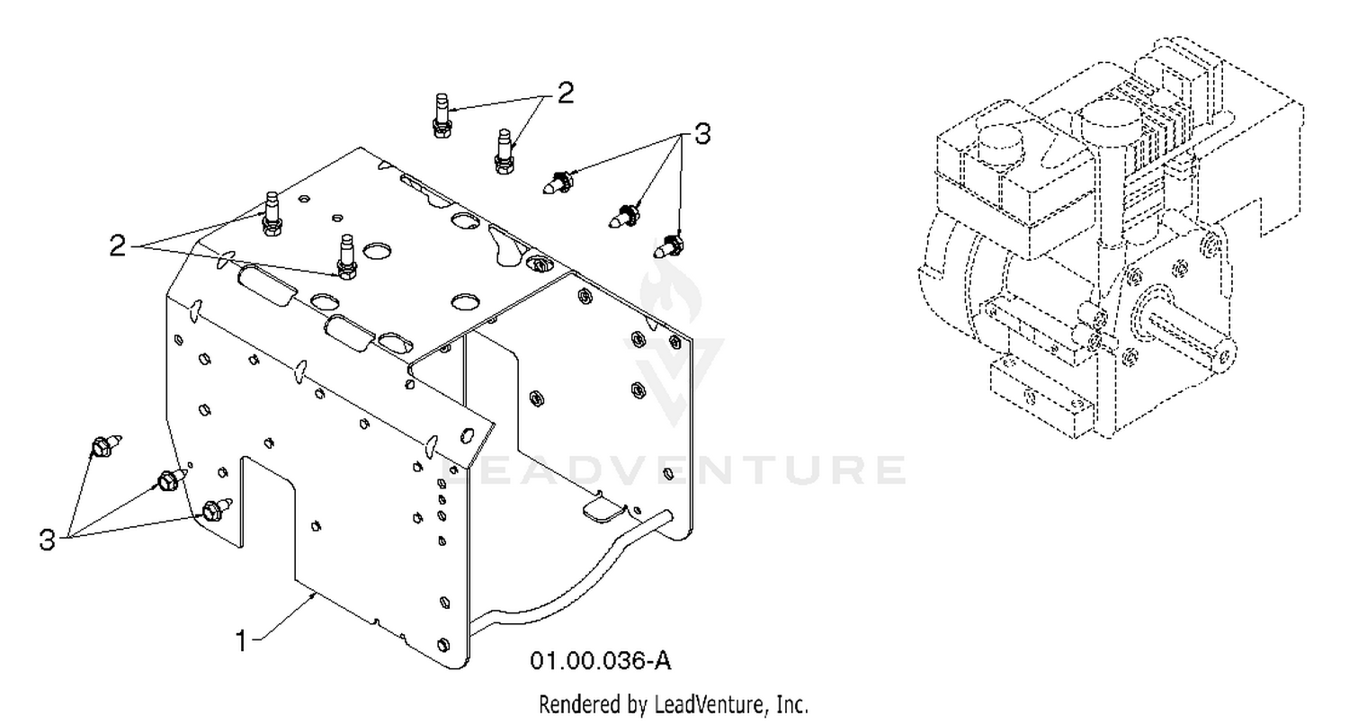 "CHASSIS, ENGINE & PULLEYS C" 2