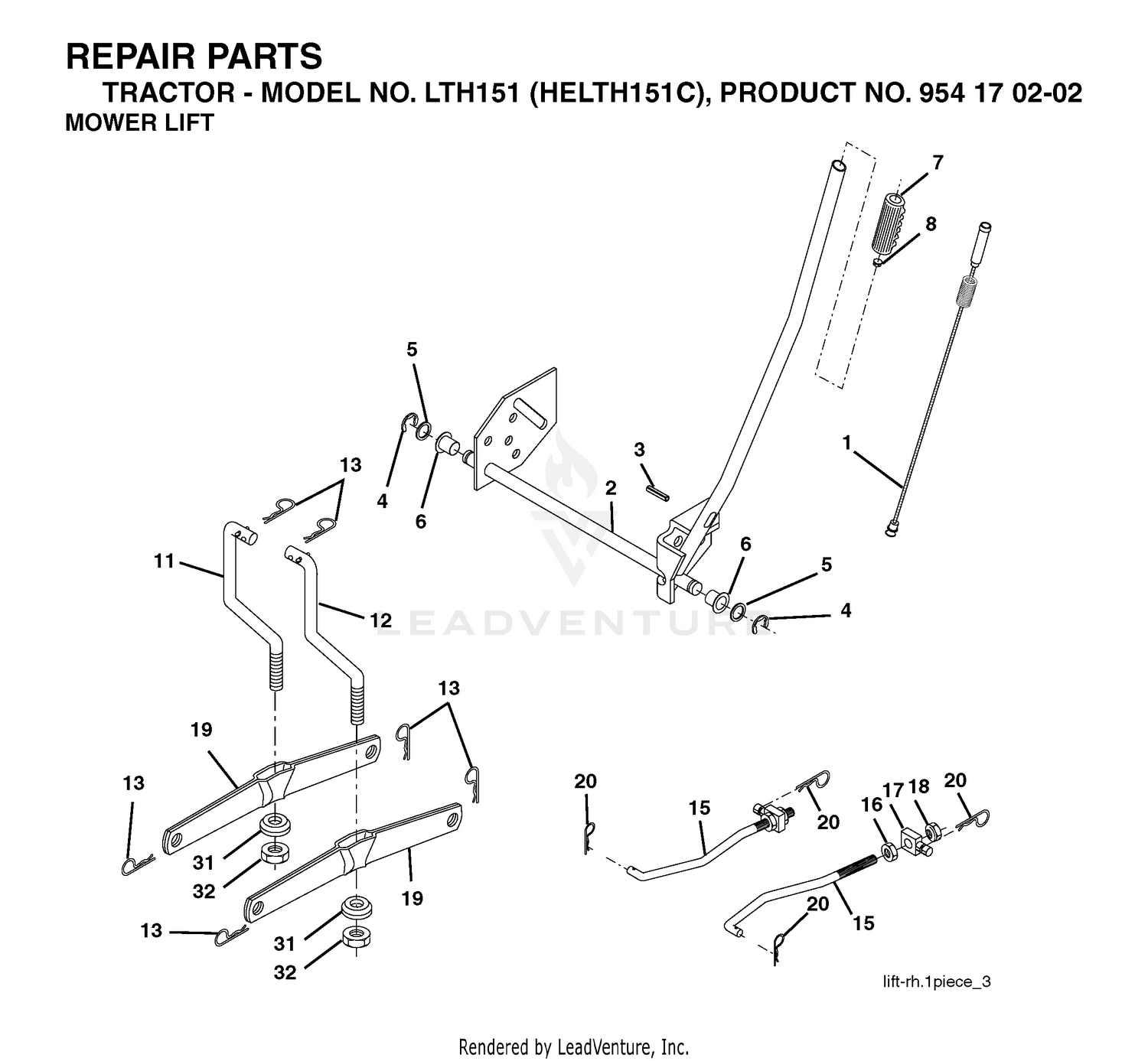 MOWER LIFT / DECK LIFT