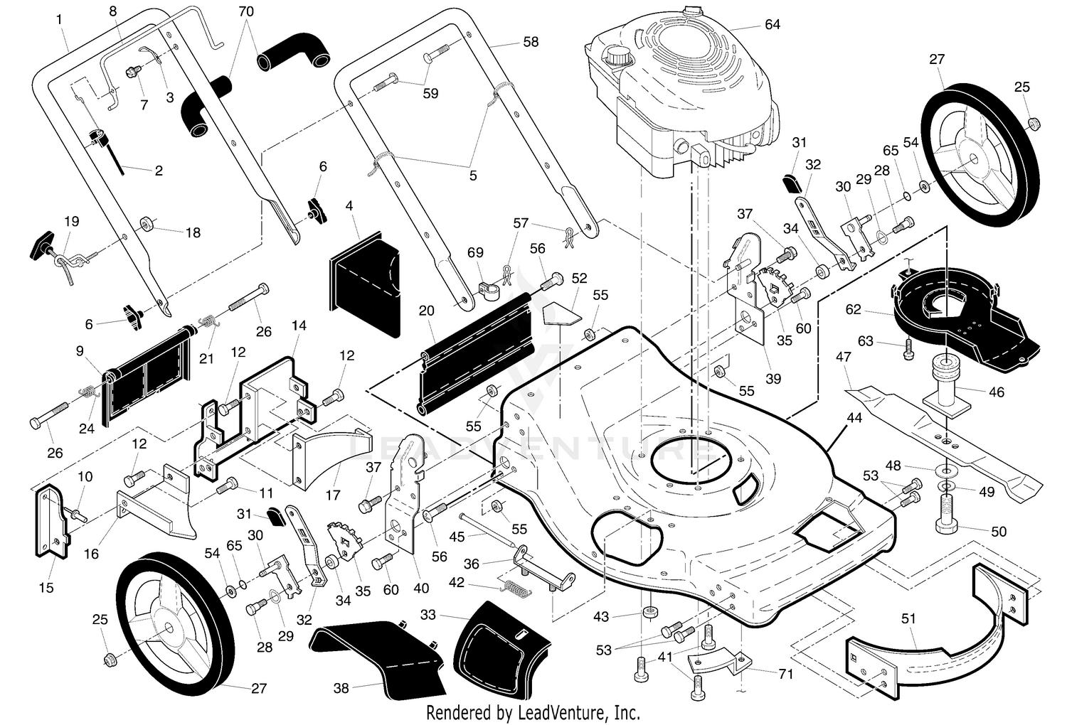 Handle & Deck Assembly