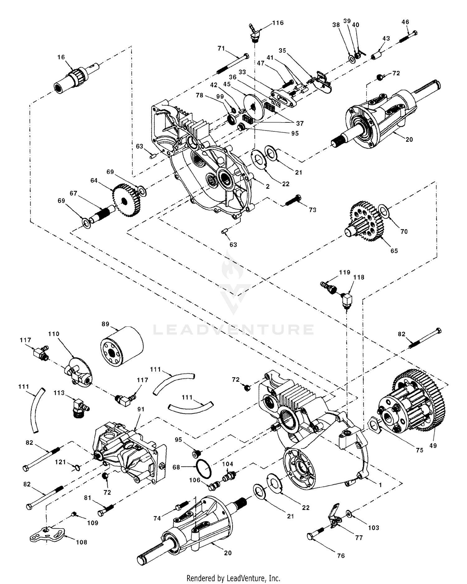 Transaxle Hydro Gear Model Number 210-3010
