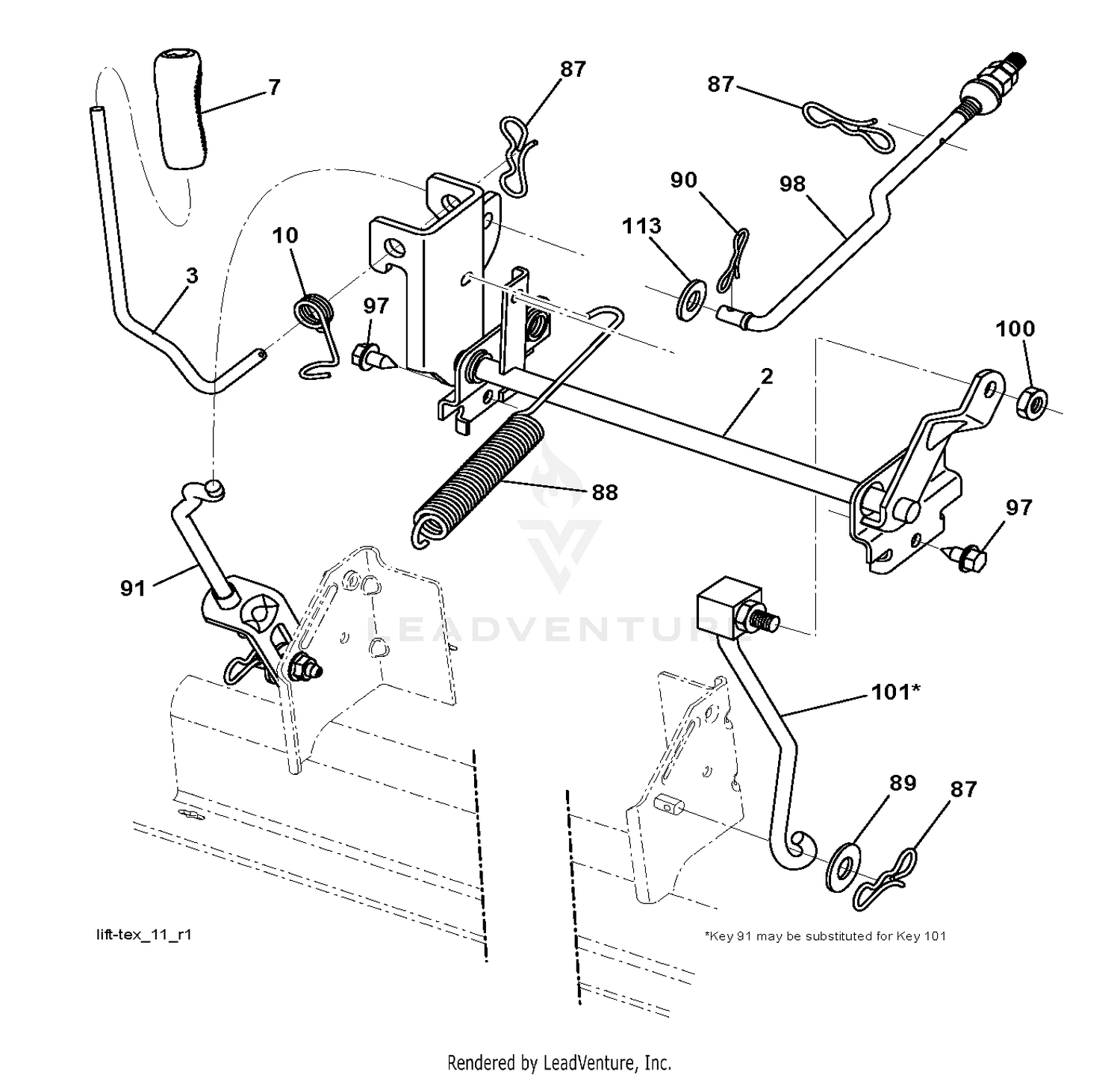 MOWER LIFT / DECK LIFT