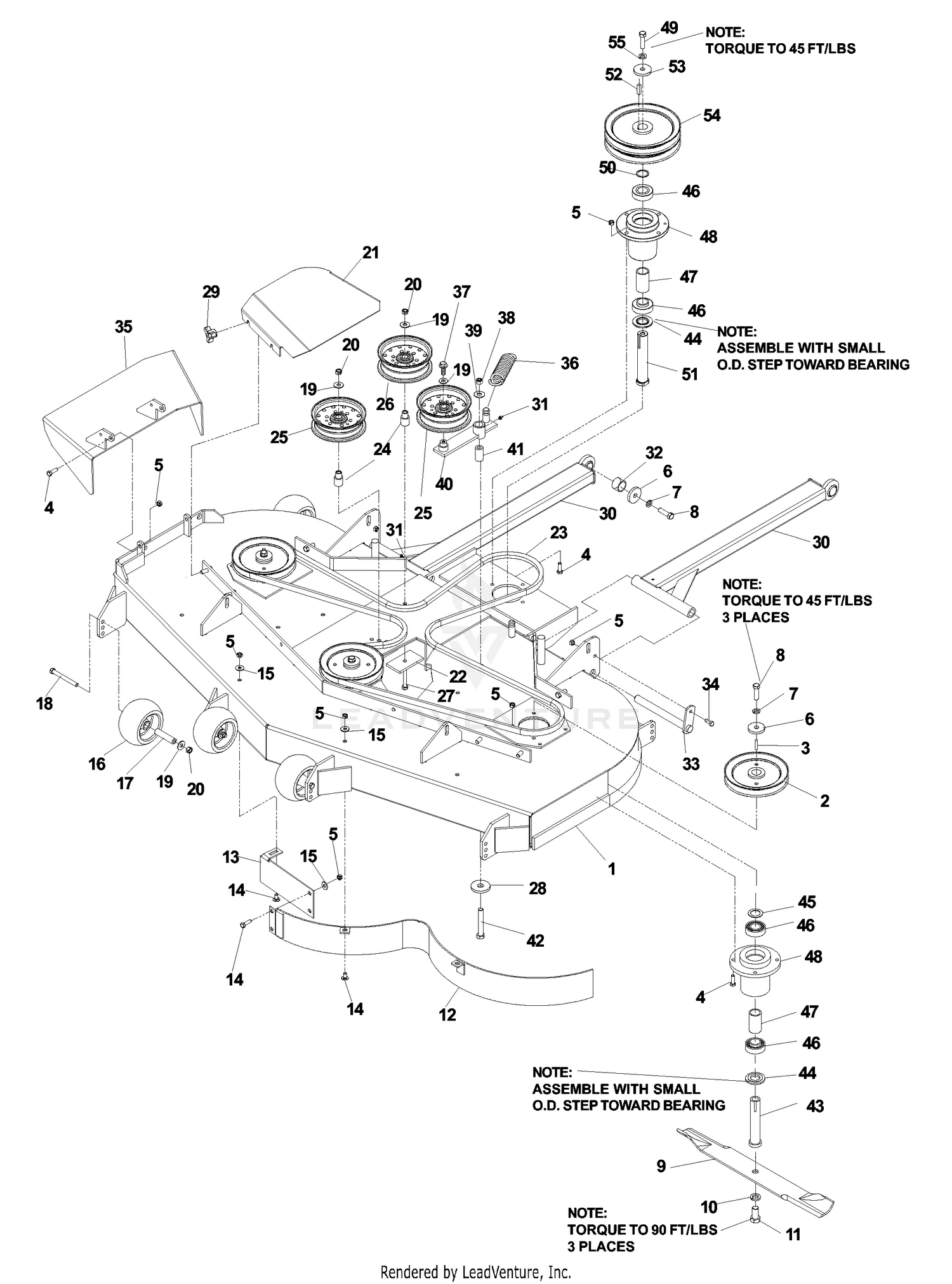 Deck Assembly 61 Inch