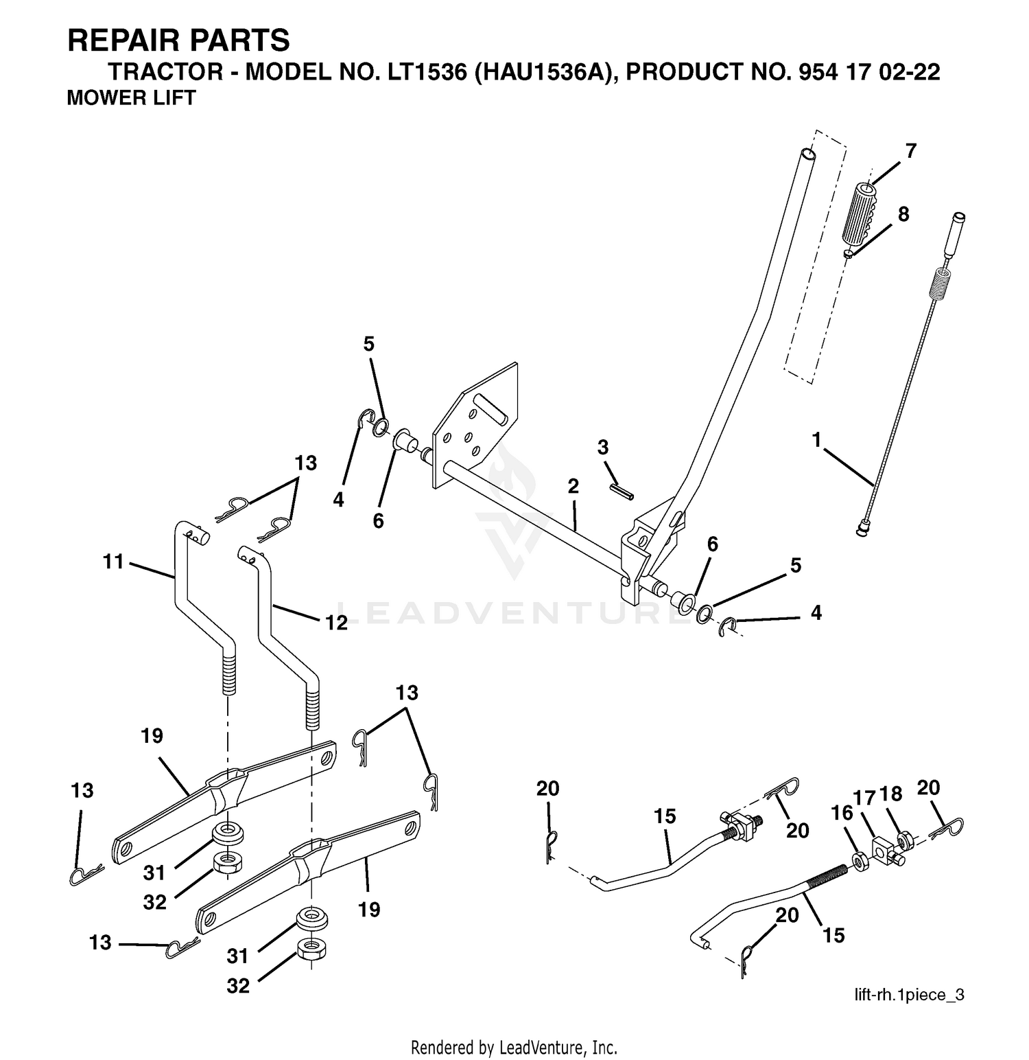 MOWER LIFT / DECK LIFT