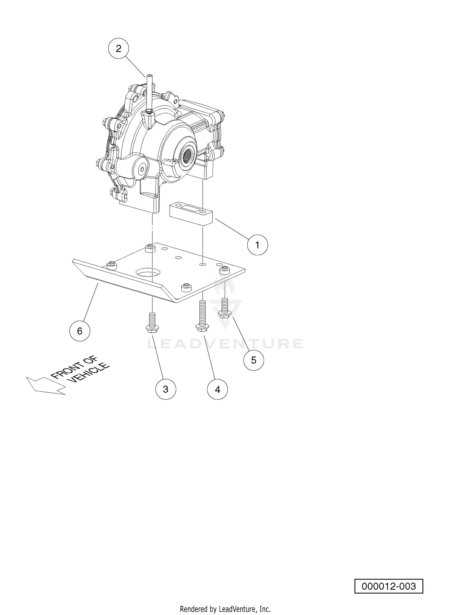 FRONT DIFFERENTIAL MOUNTING PLATE
