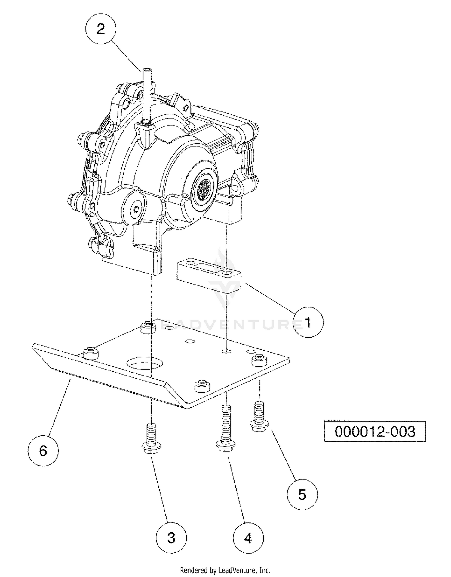 Front Differential Mounting Plate