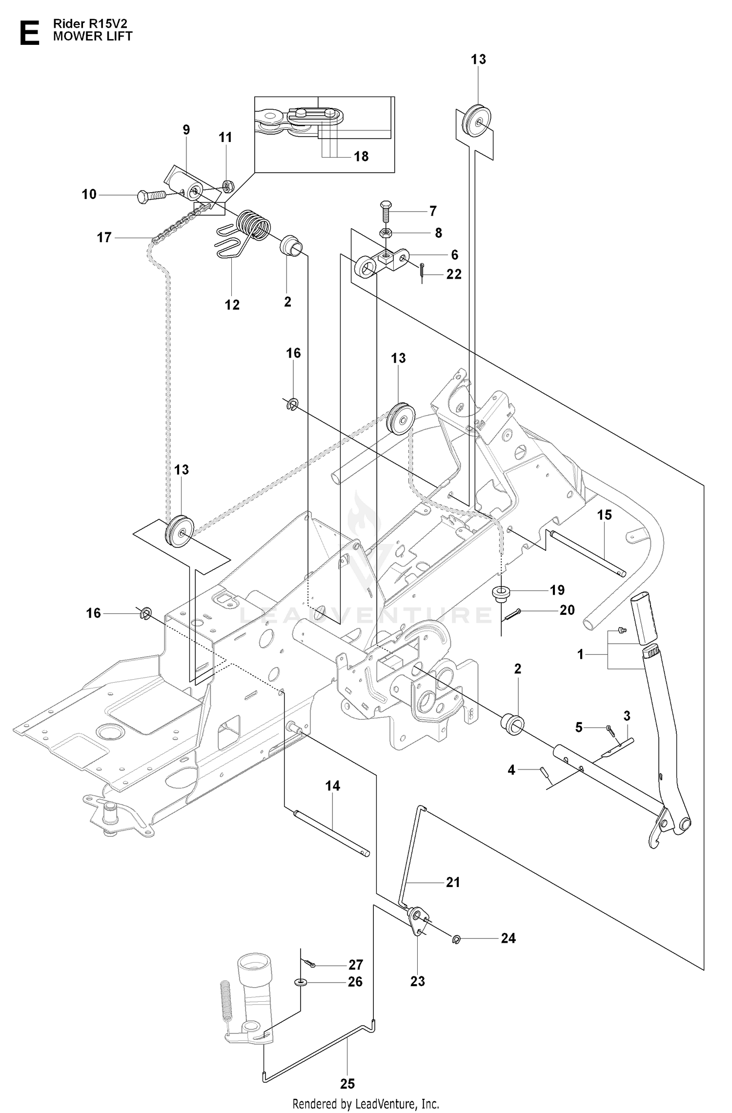 MOWER LIFT / DECK LIFT