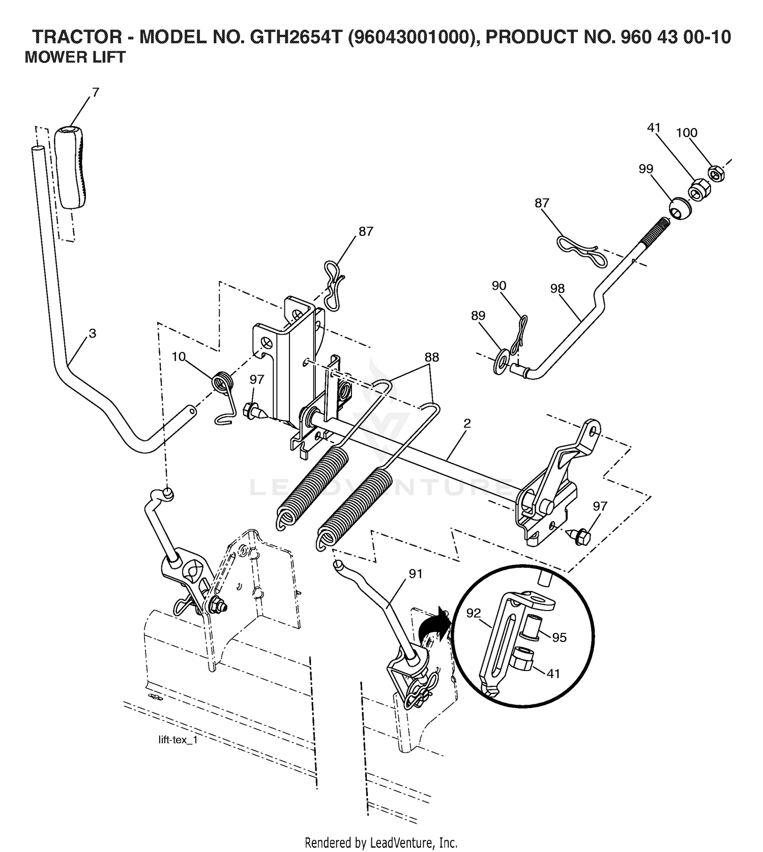 MOWER LIFT / DECK LIFT