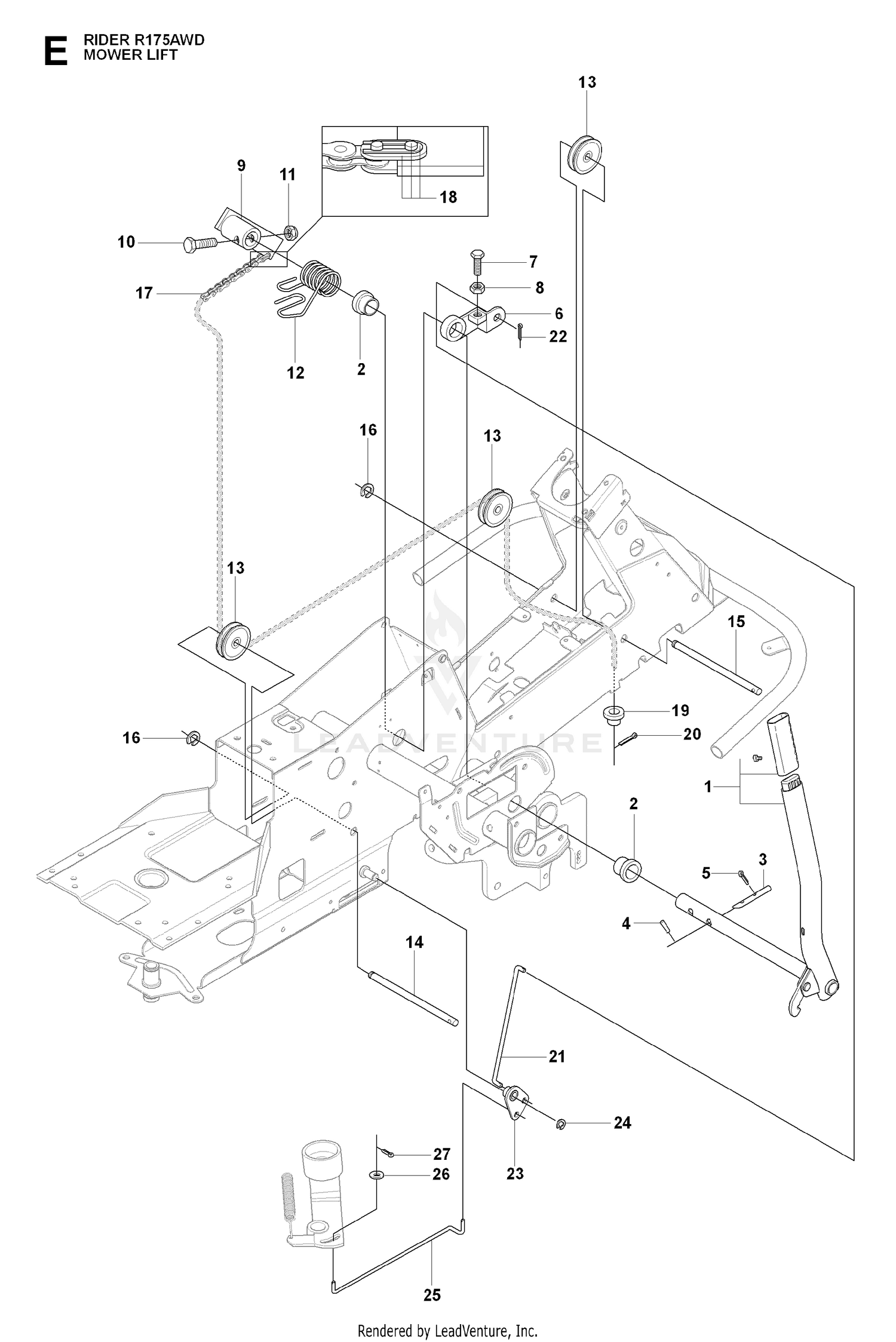 MOWER LIFT / DECK LIFT