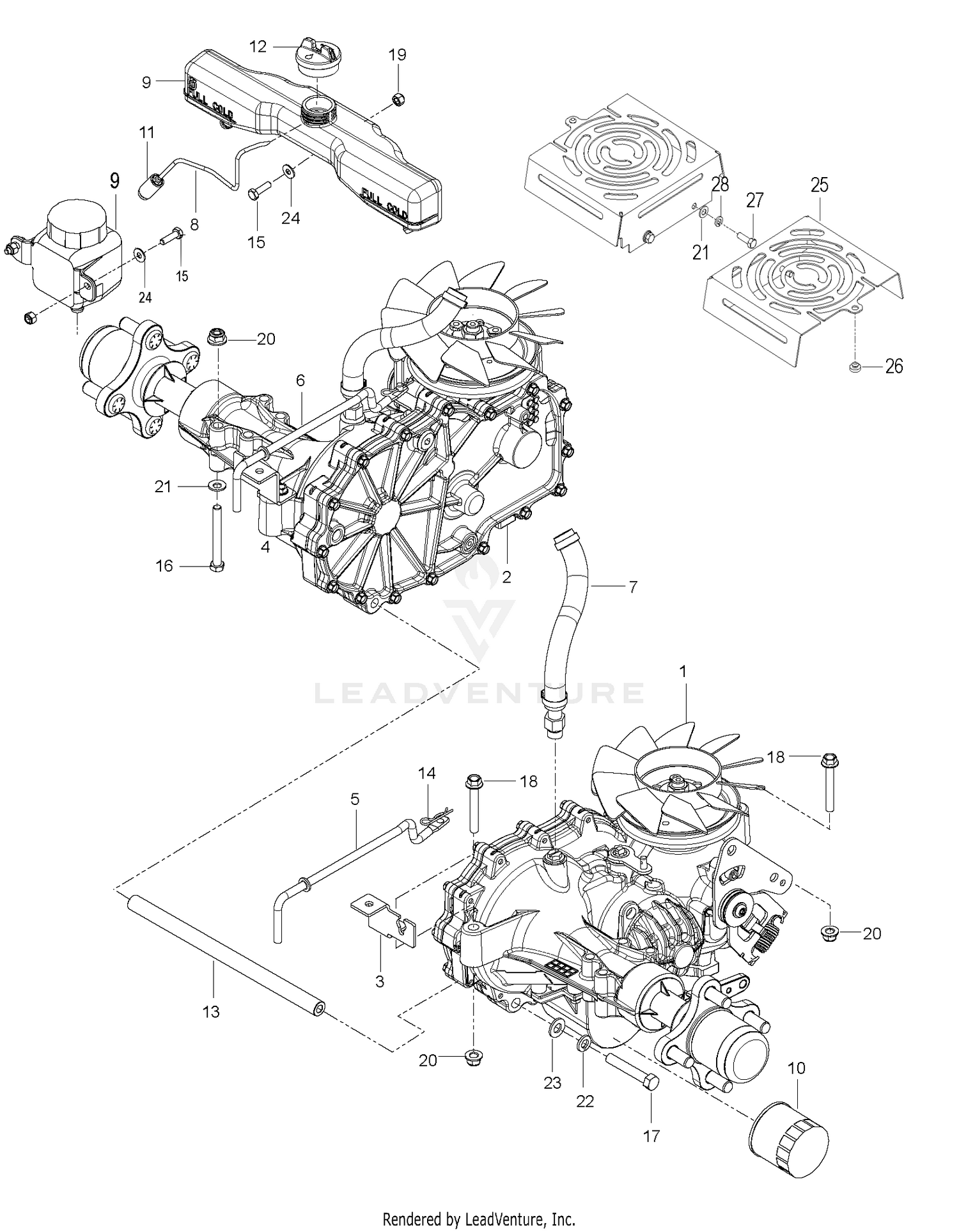 HYDRAULIC PUMP - MOTOR