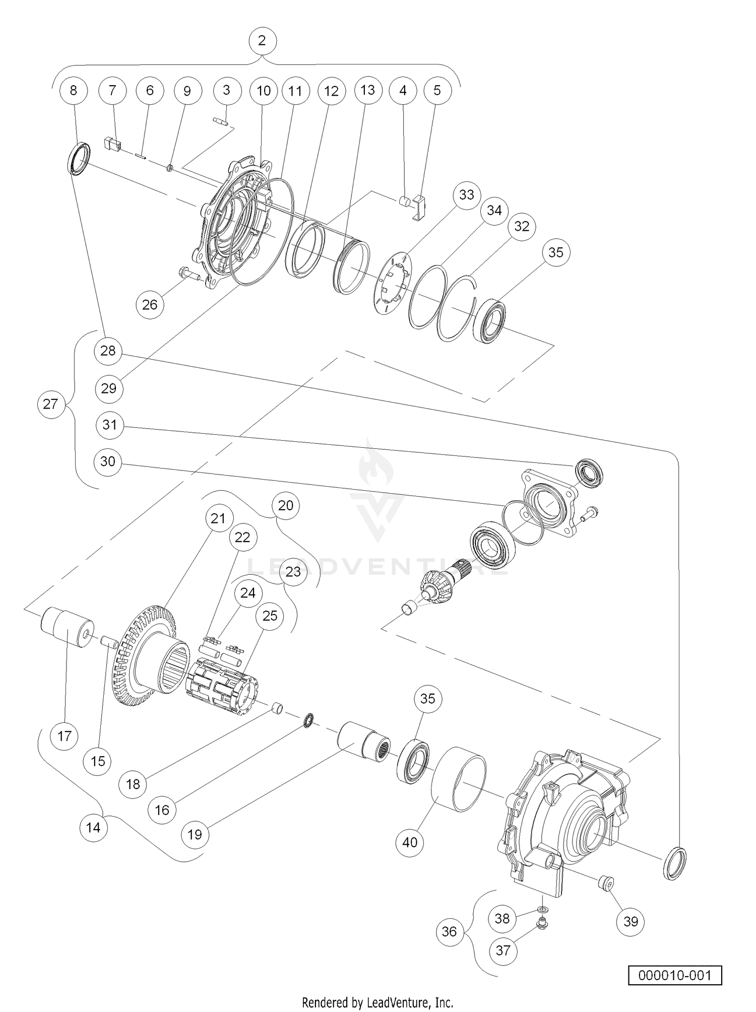 Front Differential (Output Components)