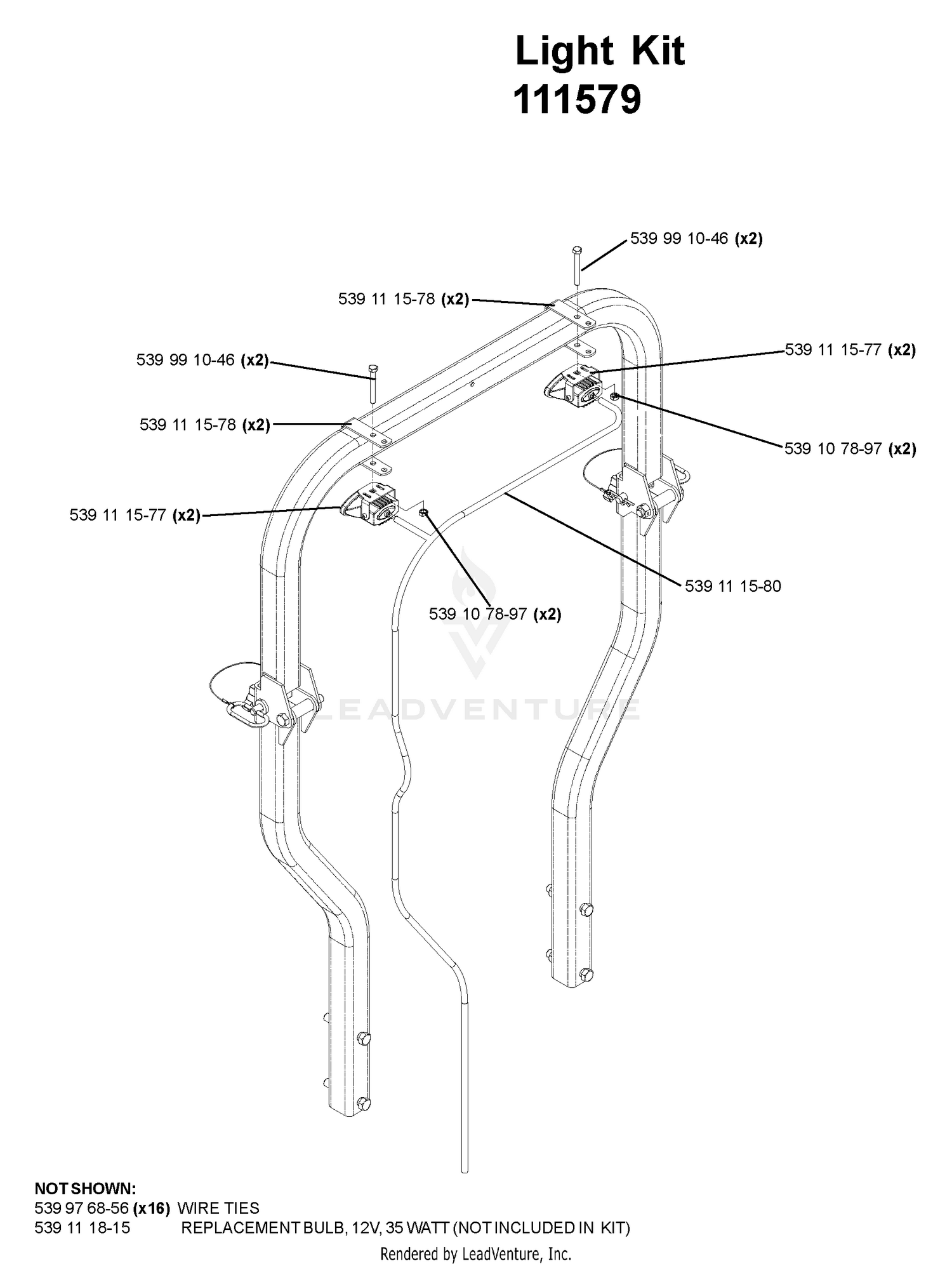 Accessory Light Kit PN 111579
