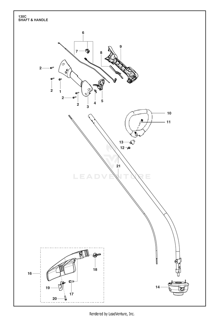 Husqvarna 130 C Trimmer/Edger Parts and Accessories at PartsWarehouse