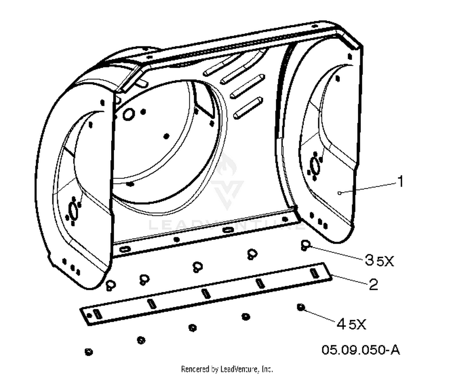 AUGER HOUSING & IMPELLER 6