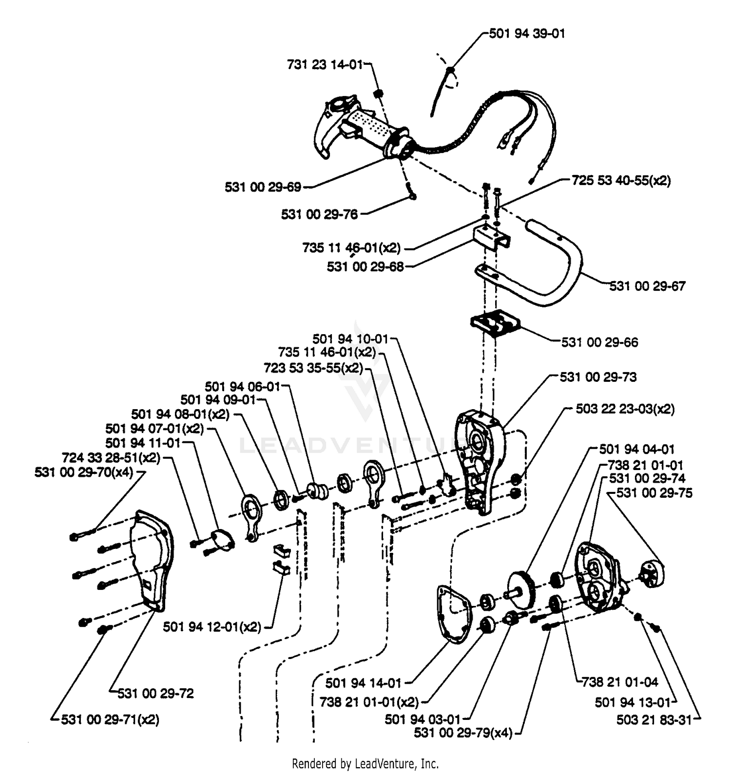 Gearbox / Throttle Assy.