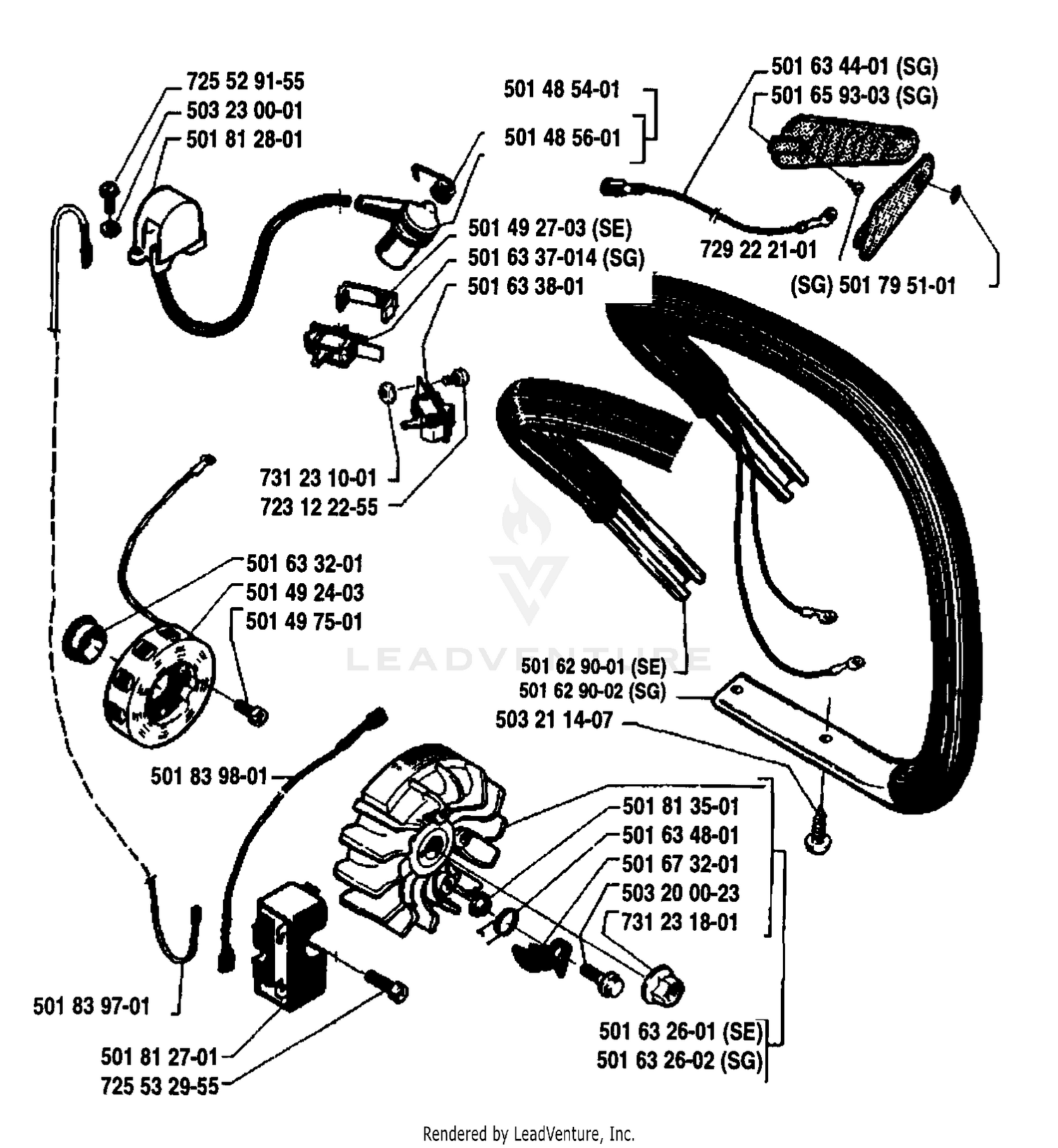 Front/Handle/Ignition/Flywheel