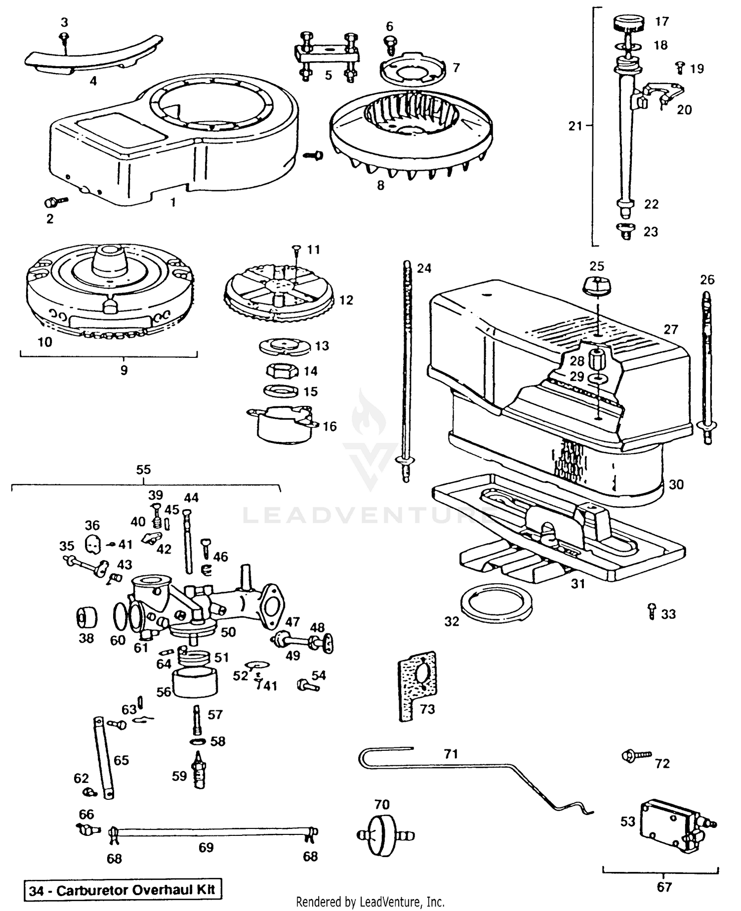Engine B&S Model 281707, Type 0412-01 (Part 2)