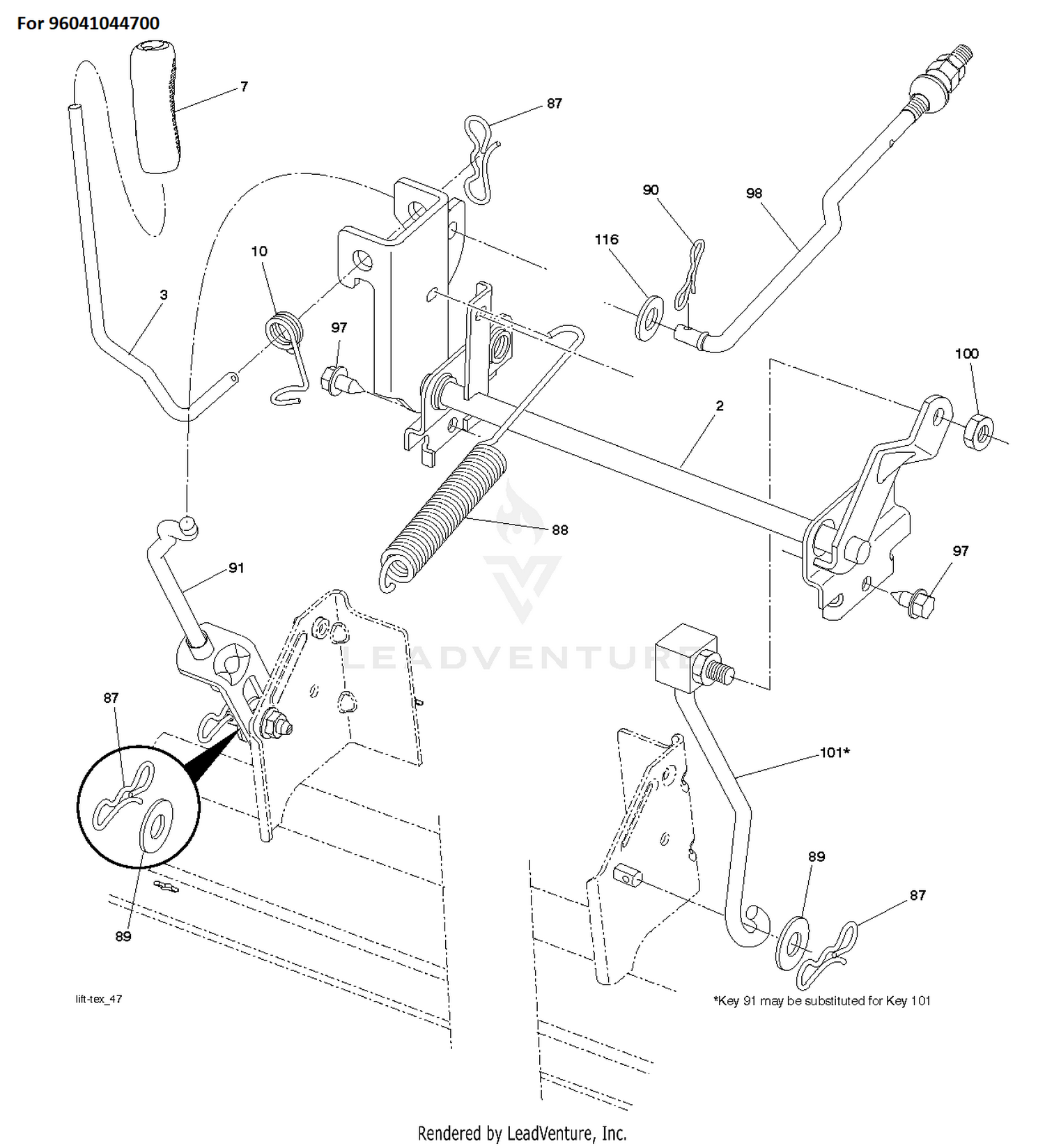 MOWER LIFT / DECK LIFT