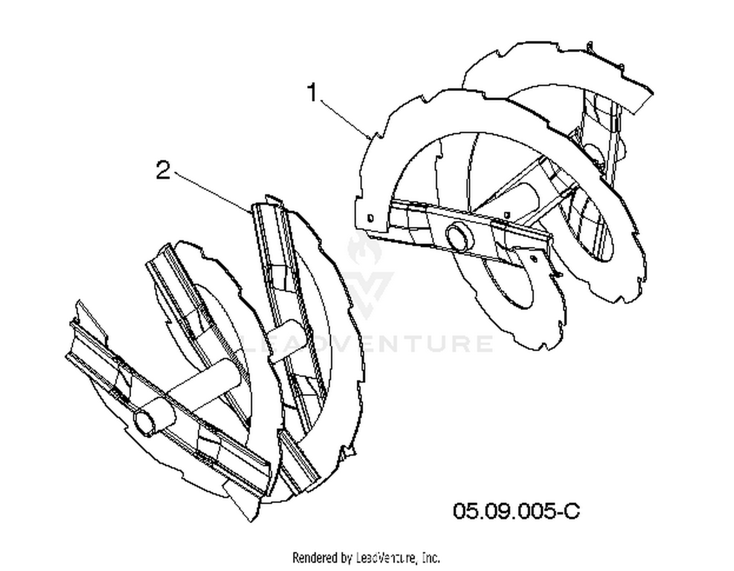 AUGER HOUSING & IMPELLER 3