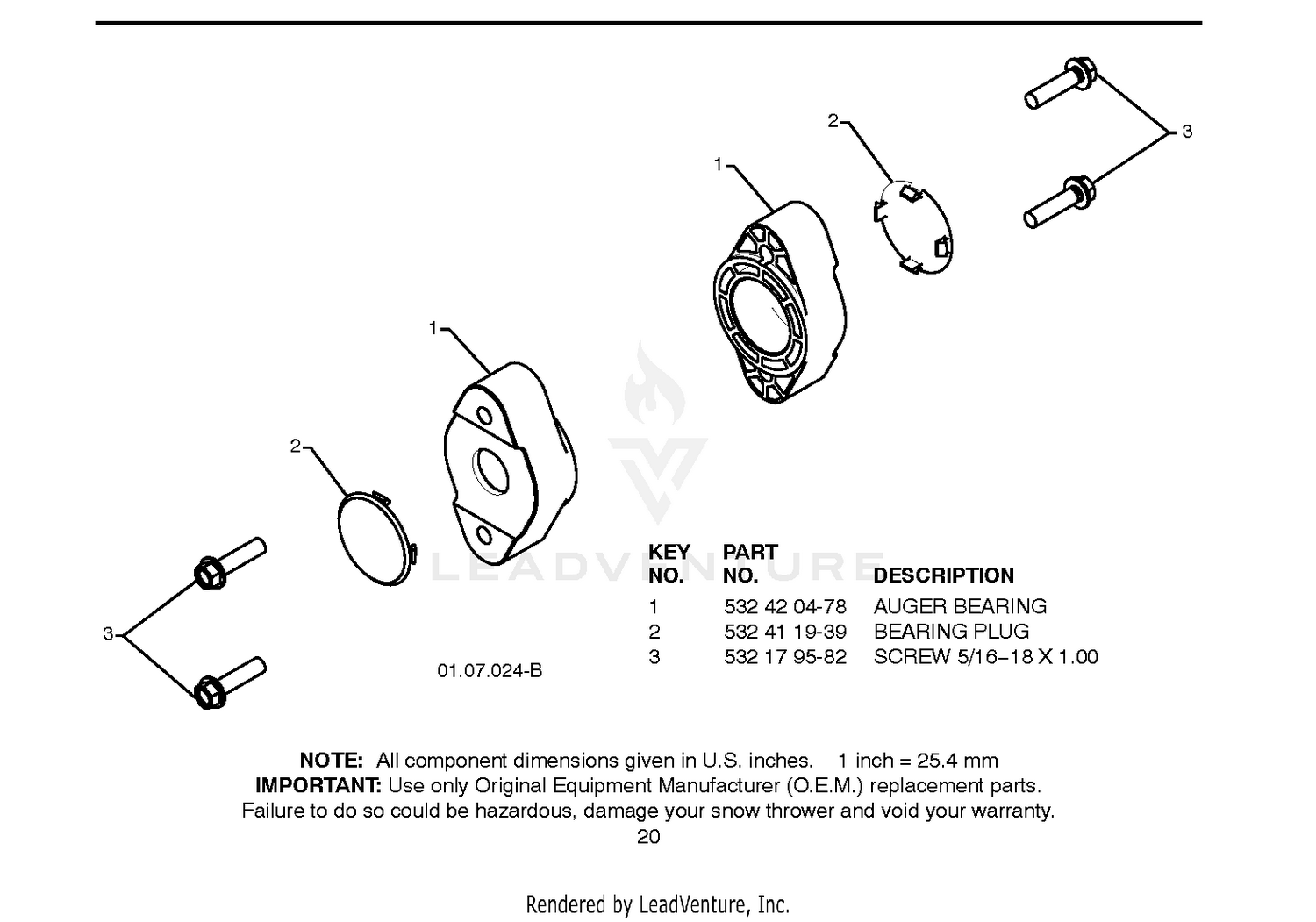 AUGER HOUSING & IMPELLER