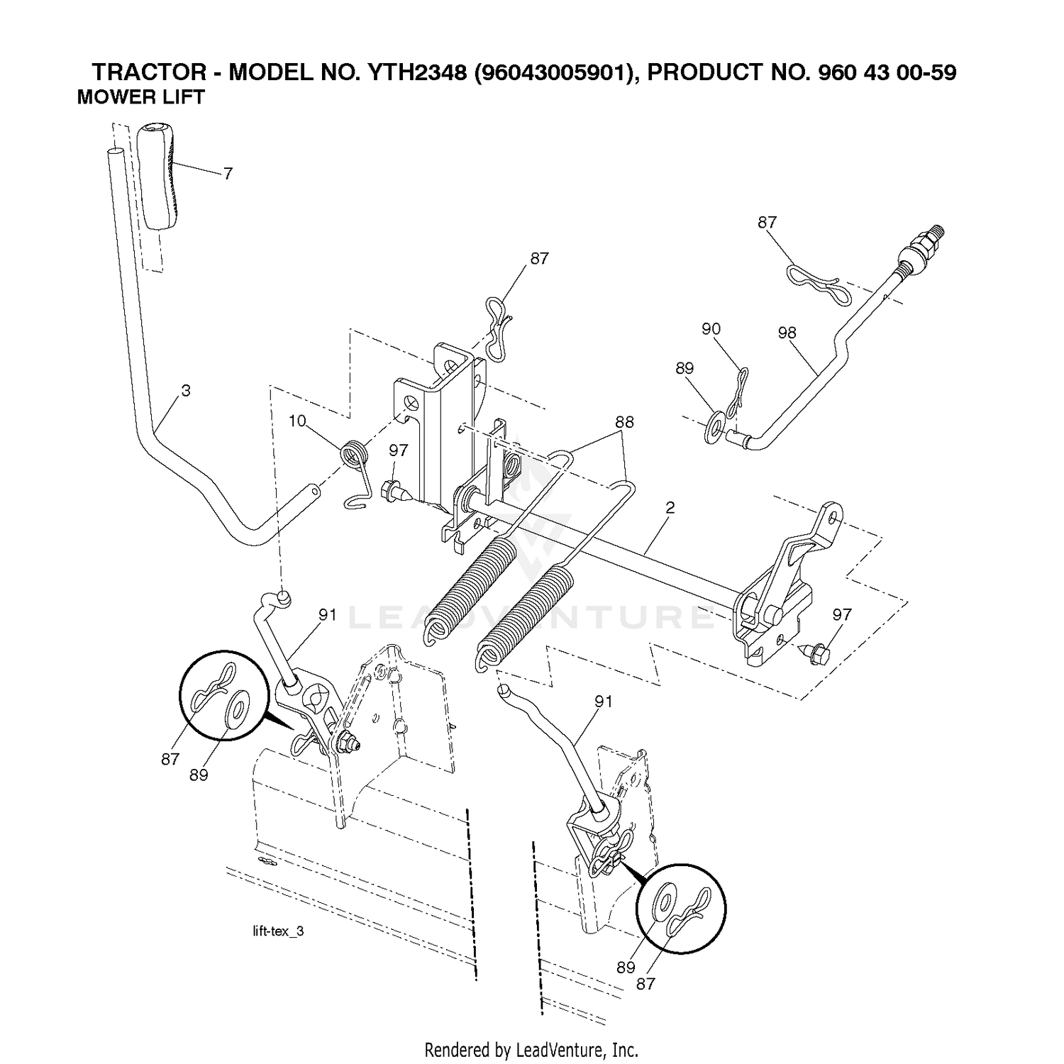 MOWER LIFT / DECK LIFT