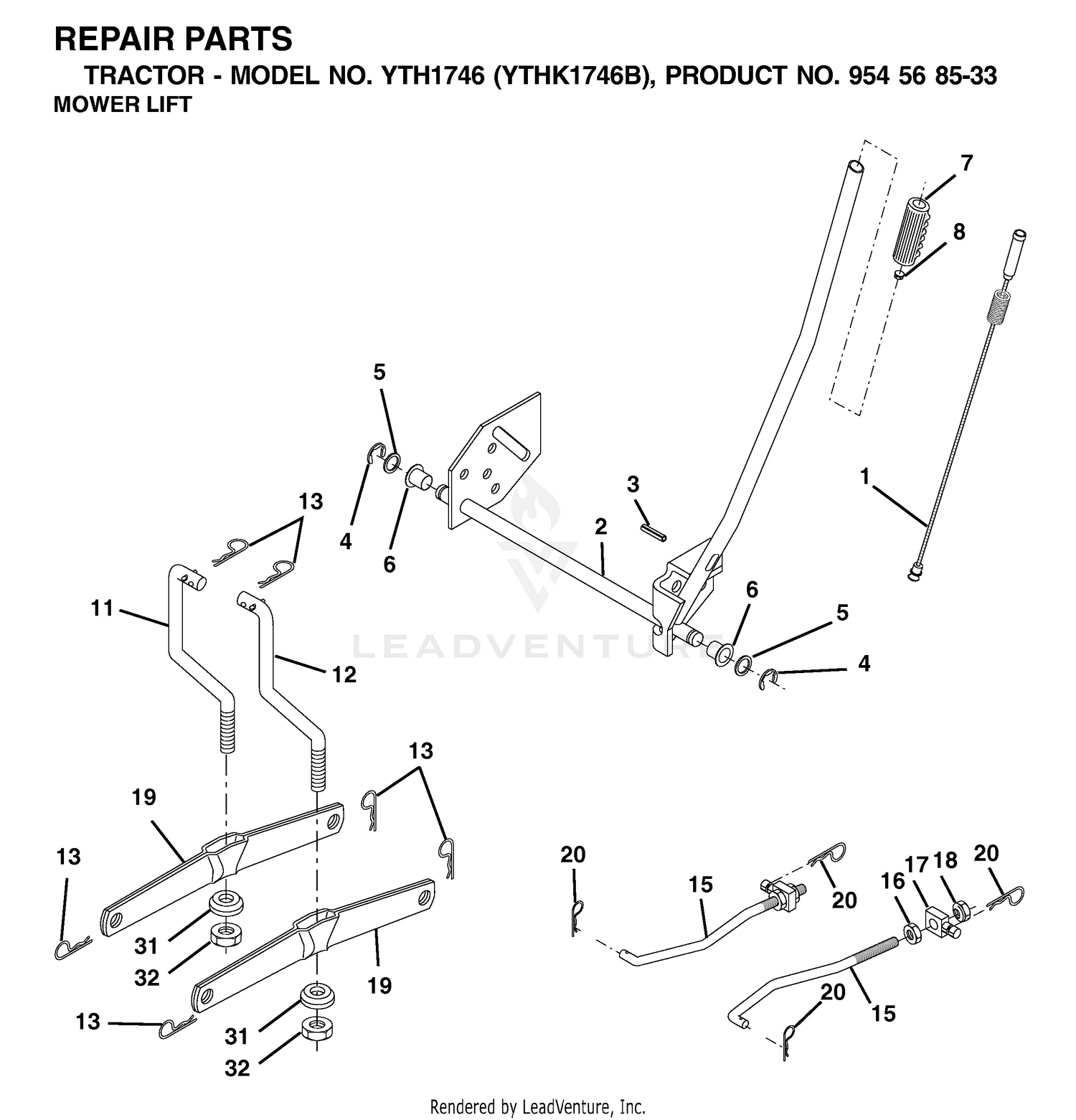 MOWER LIFT / DECK LIFT