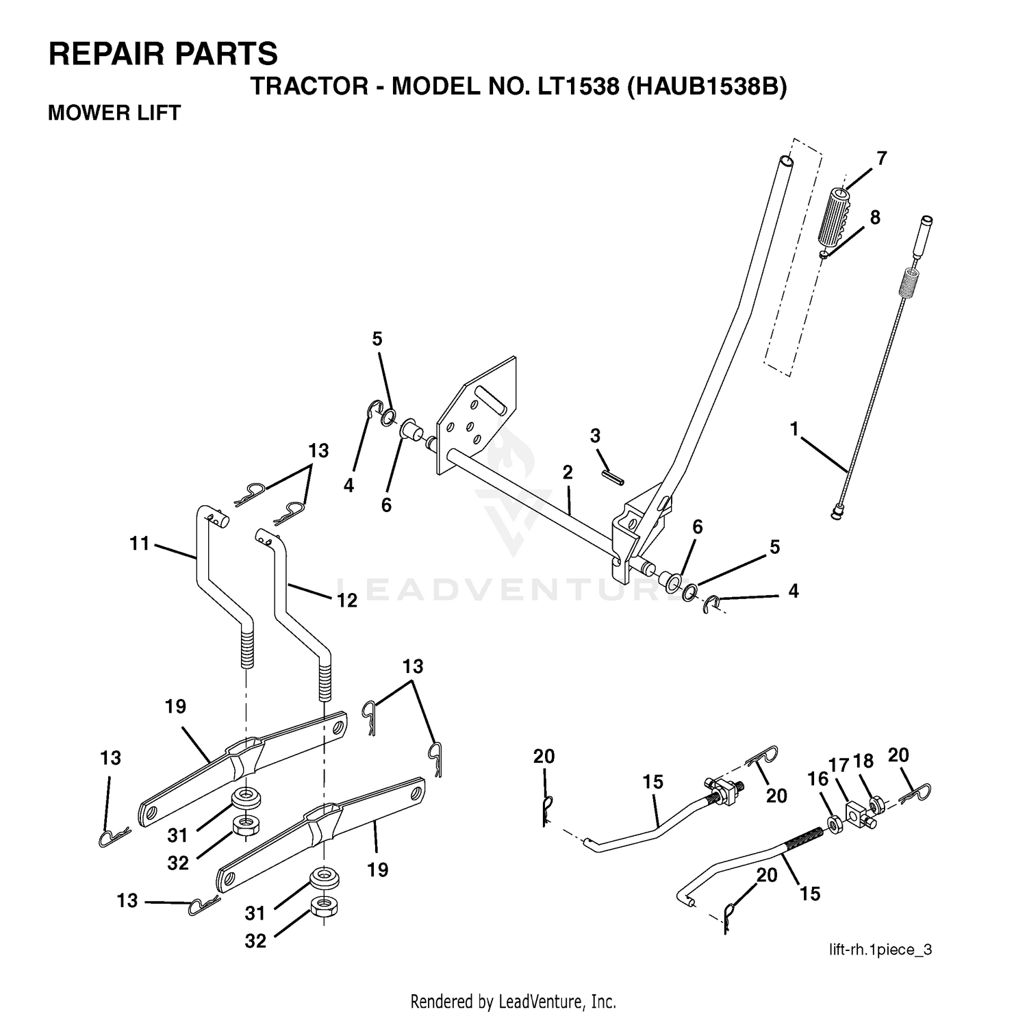 MOWER LIFT / DECK LIFT