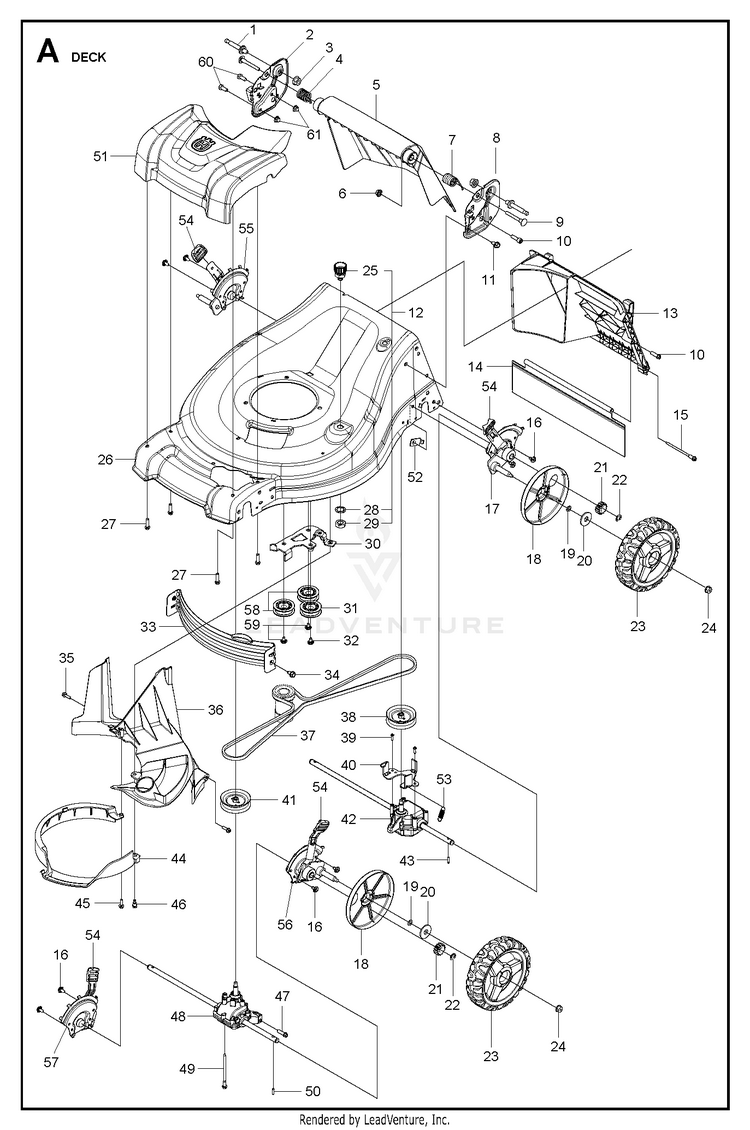 Husqvarna L 221A 96799300100 Walk Behind Mower Partswarehouse