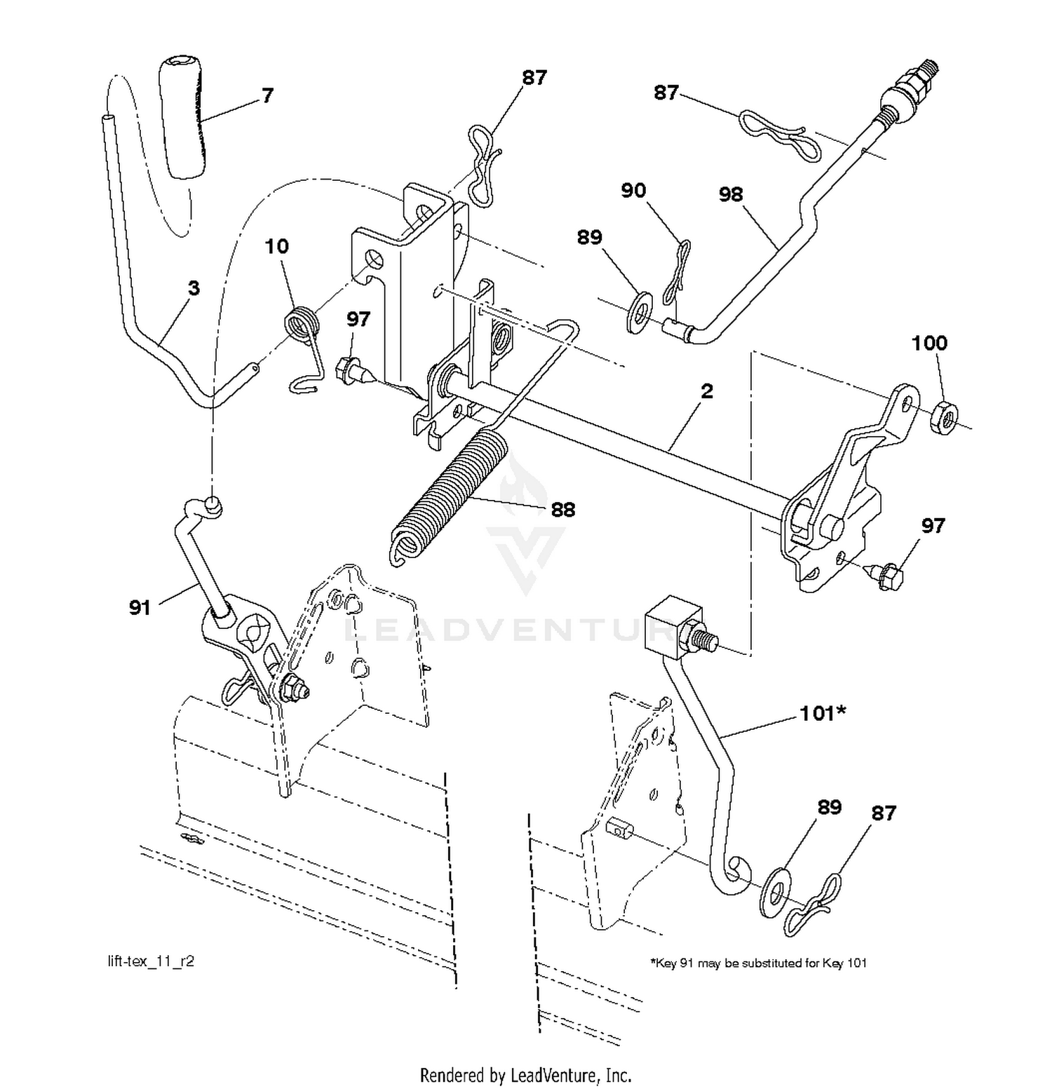 MOWER LIFT / DECK LIFT